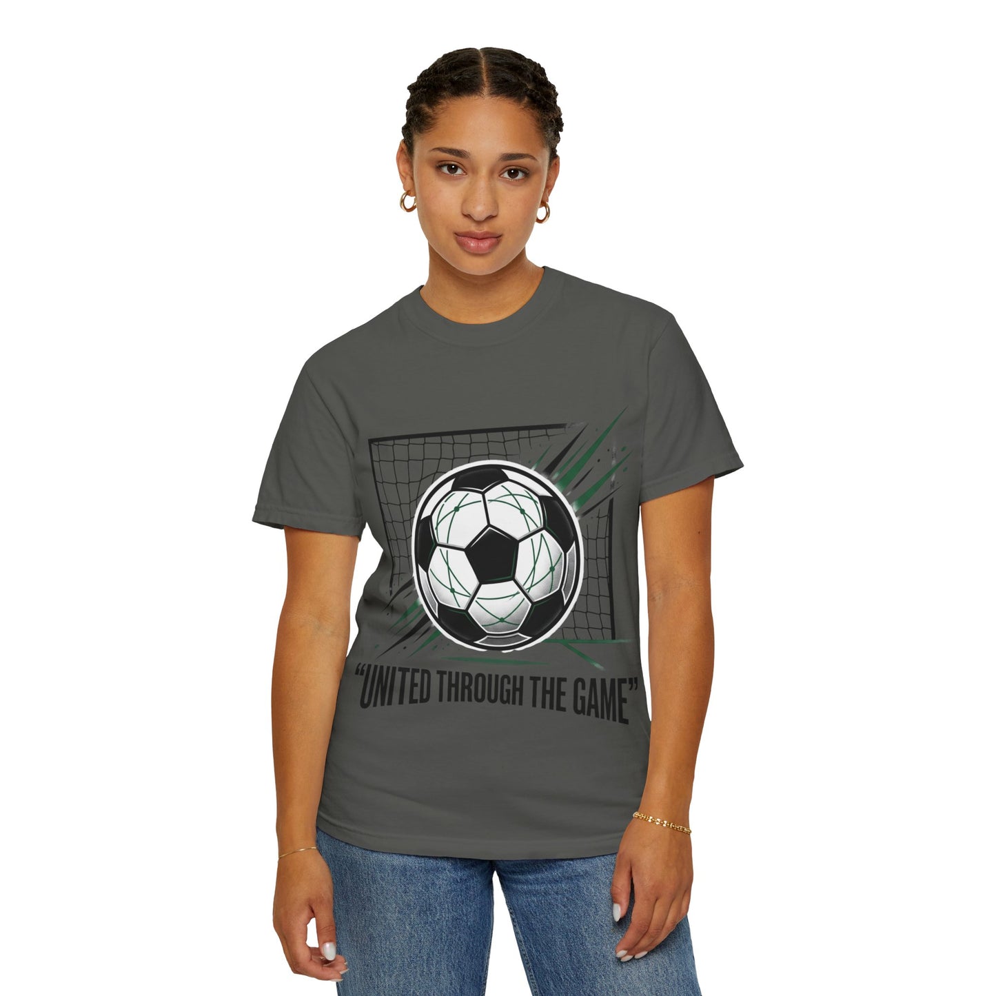 Soccer Graphic T-Shirt — "United Through The Game"