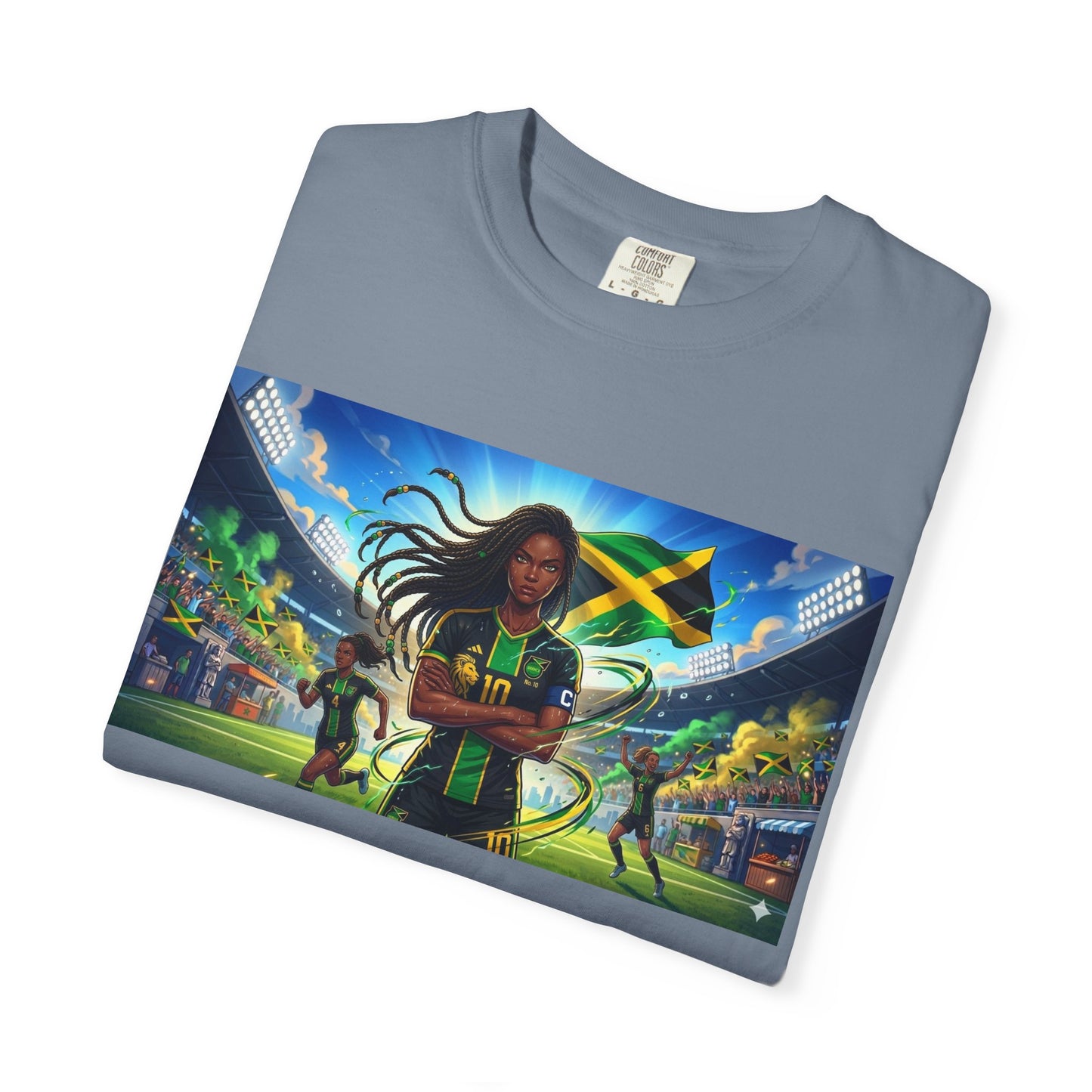 Jamaican Soccer Captain T-Shirt — Rasta Player Stadium Graphic Tee