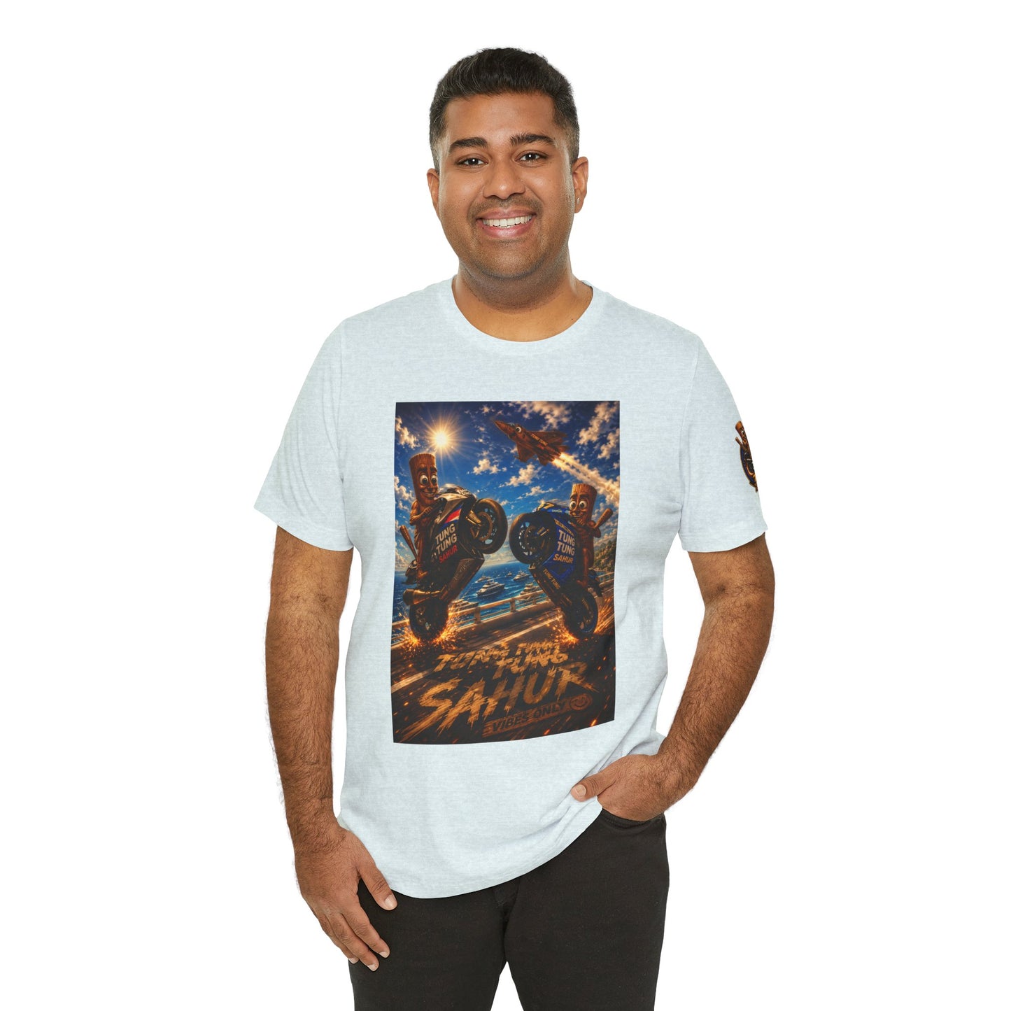 Motorcycle Stunt Tee — Sahara Riders Graphic T-Shirt