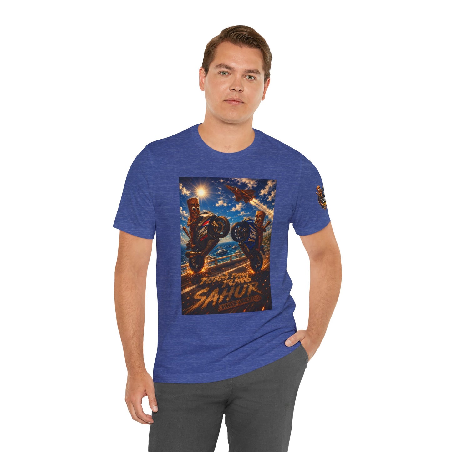 Motorcycle Stunt Tee — Sahara Riders Graphic T-Shirt
