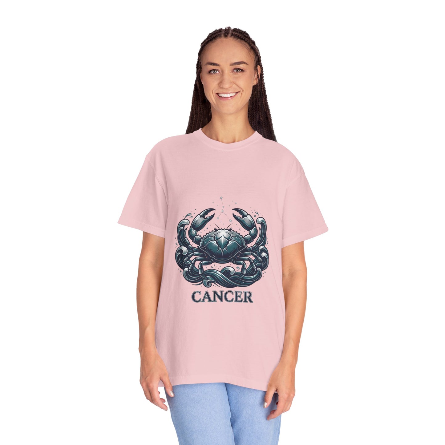 Cancer Zodiac T-Shirt — Stylized Crab Astrological Tee