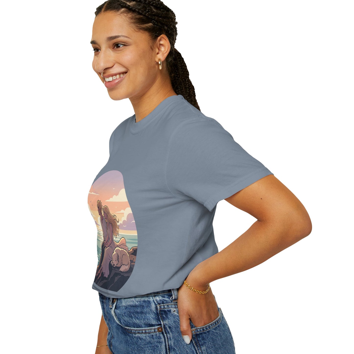 Ocean Sunset Graphic T-Shirt — "The Ocean Already Knows"