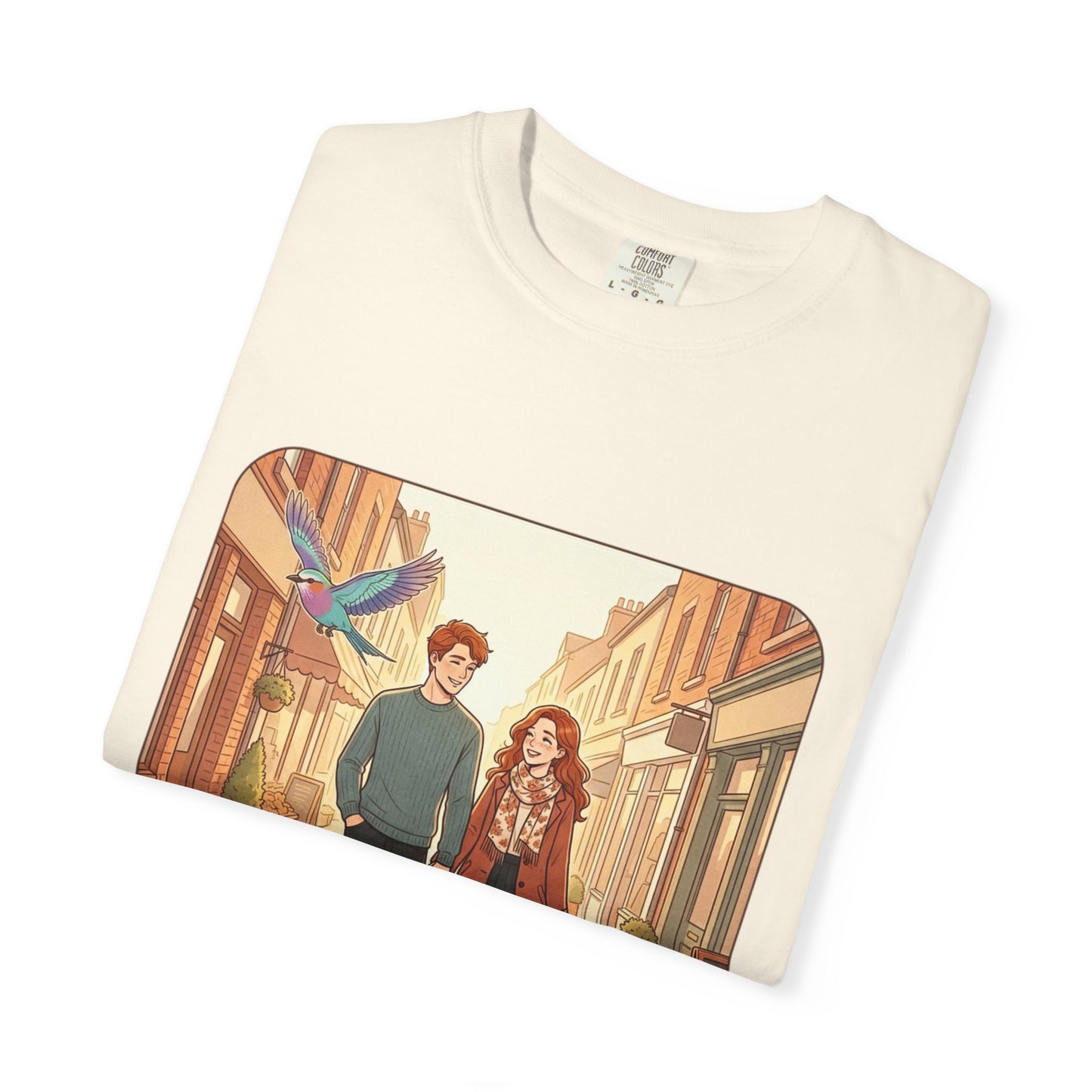 Romantic Stroll T-Shirt — “It’s the little moments” Couple Illustration Tee