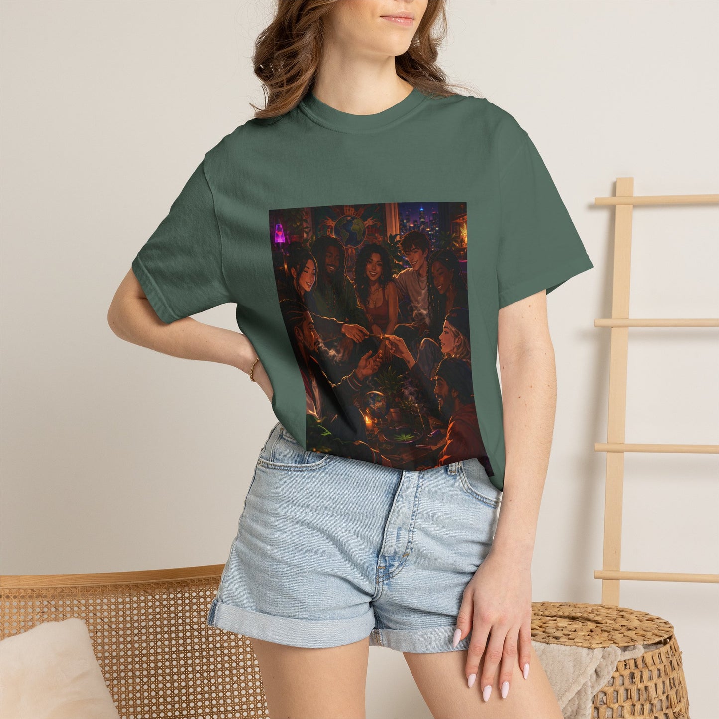 OUR MEMORIES - Vintage Night Party Scene T-Shirt