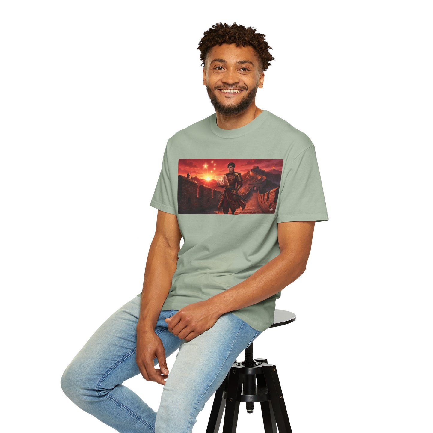 Scout Regiment Sunset T-Shirt — Anime Military Wall Scene