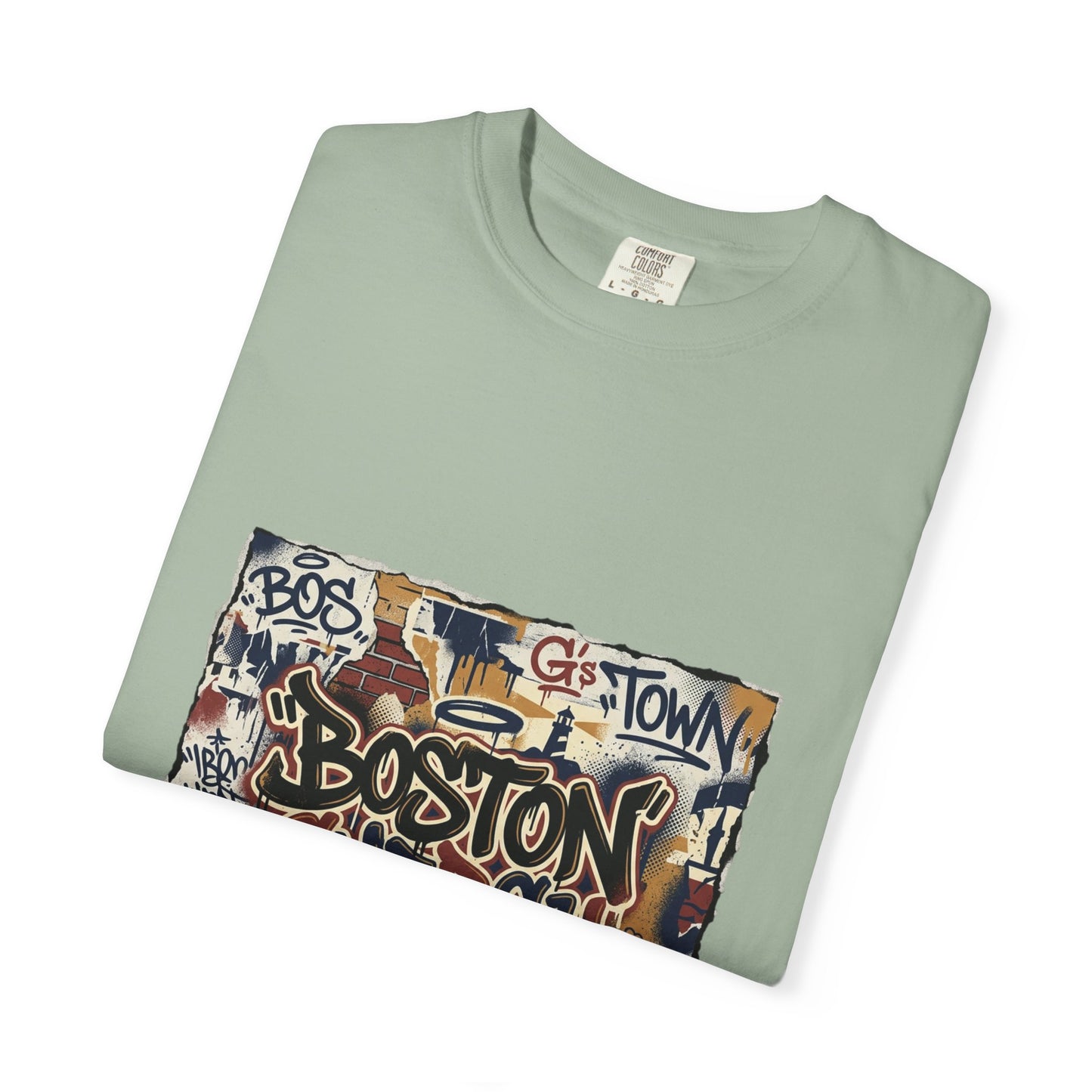 Boston Graffiti Tee — Urban Street Art T‑Shirt