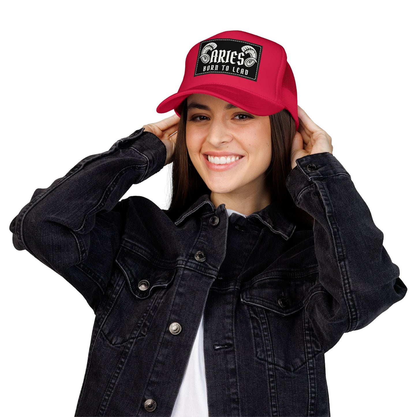 Trucker Hat - Aries 'Born to Lead' Zodiac Cap