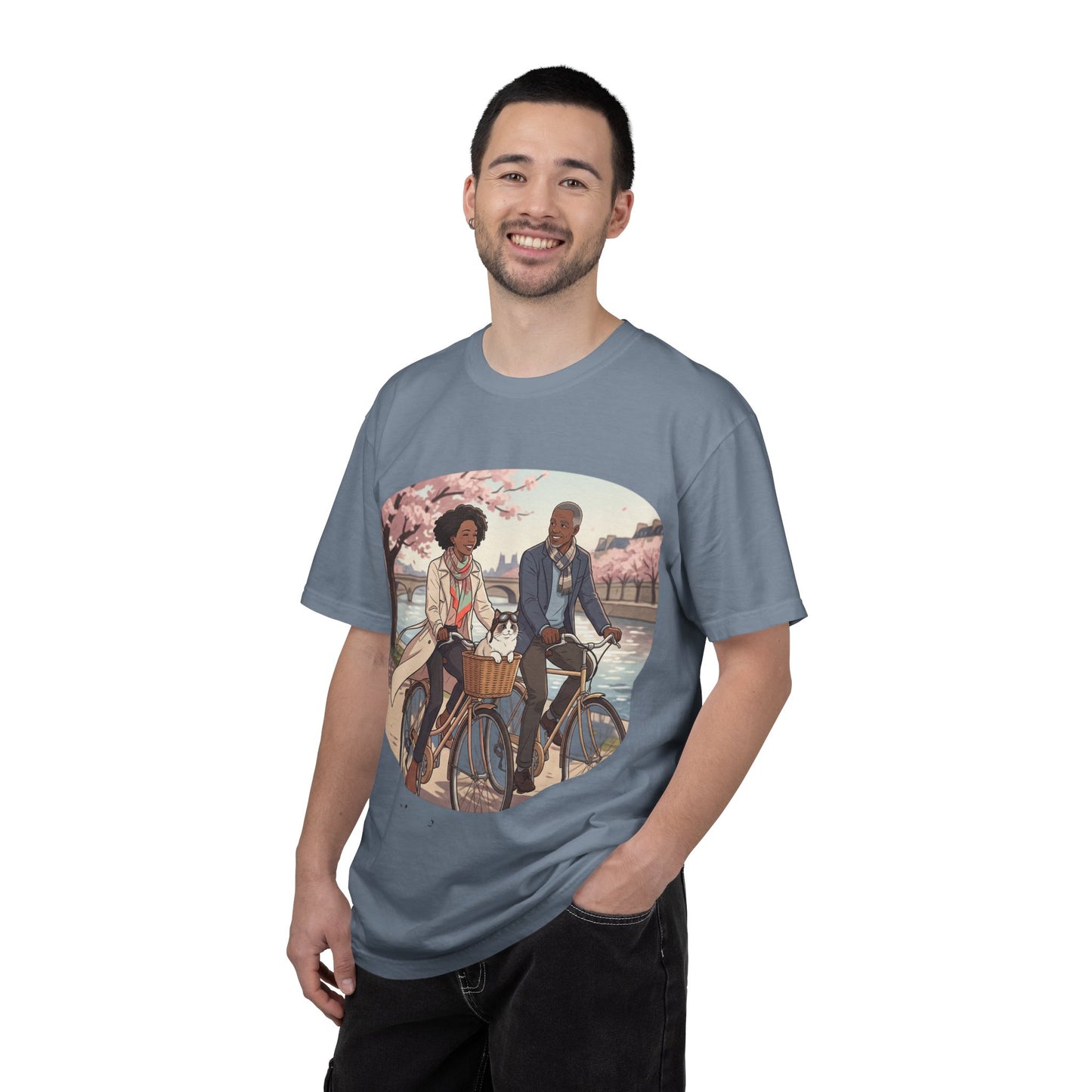 Couples Cherry Blossom Bike Ride T-Shirt