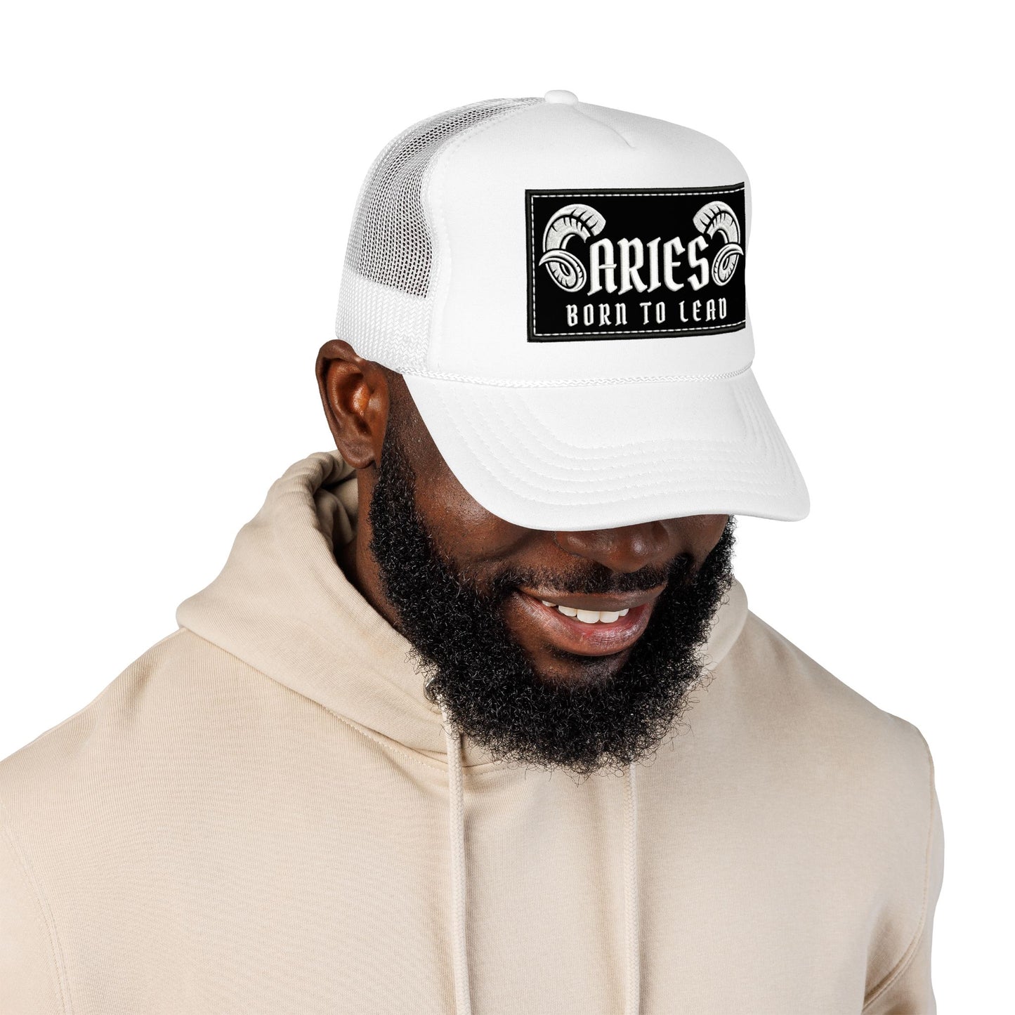 Trucker Hat - Aries 'Born to Lead' Zodiac Cap