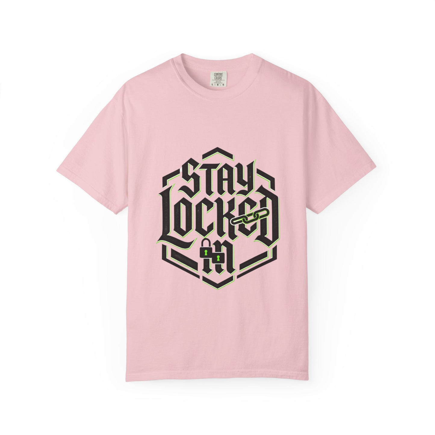 Stay Locked T-Shirt — Hexagonal Streetwear Graphic Tee