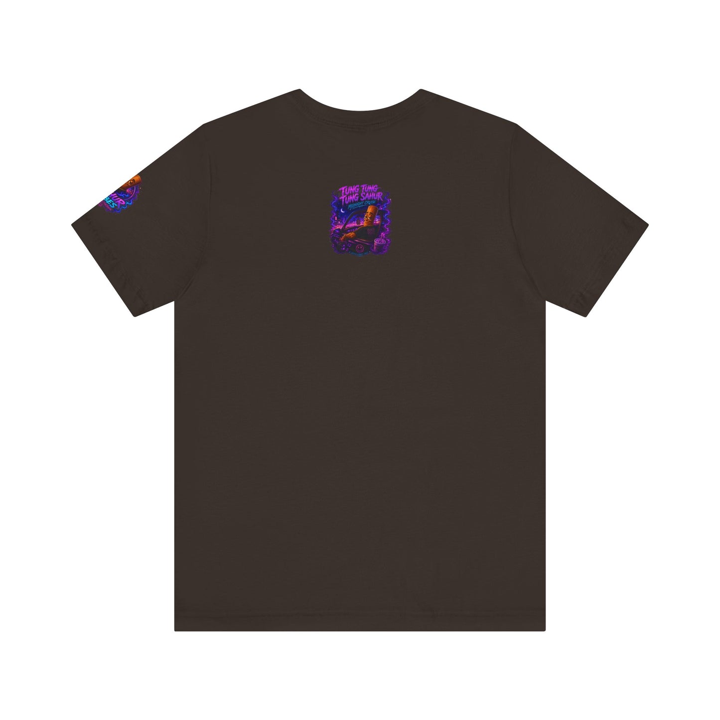 Tung Tung Tung Sahur Who Ride Like Us T-Shirt — Night Cruise Vaporwave Graphic Tee