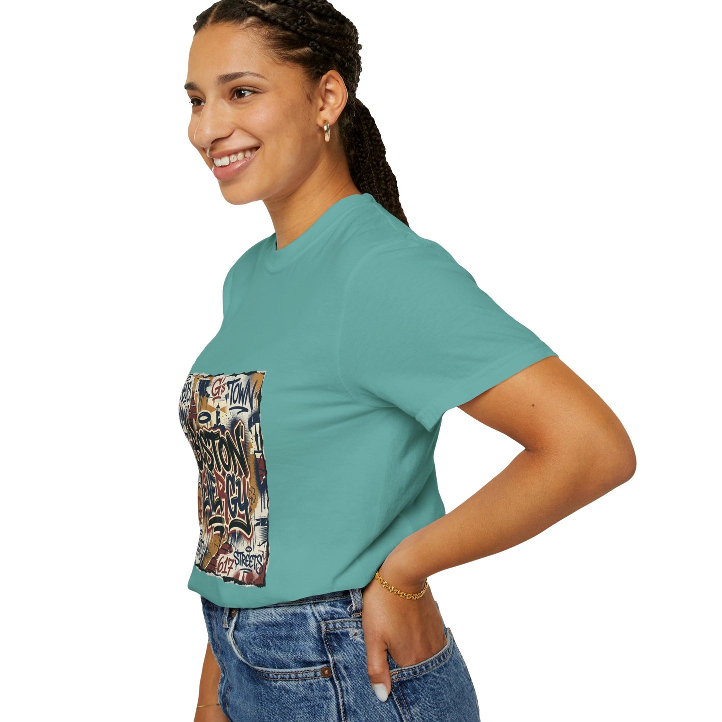 Boston Graffiti Tee — Urban Street Art T‑Shirt