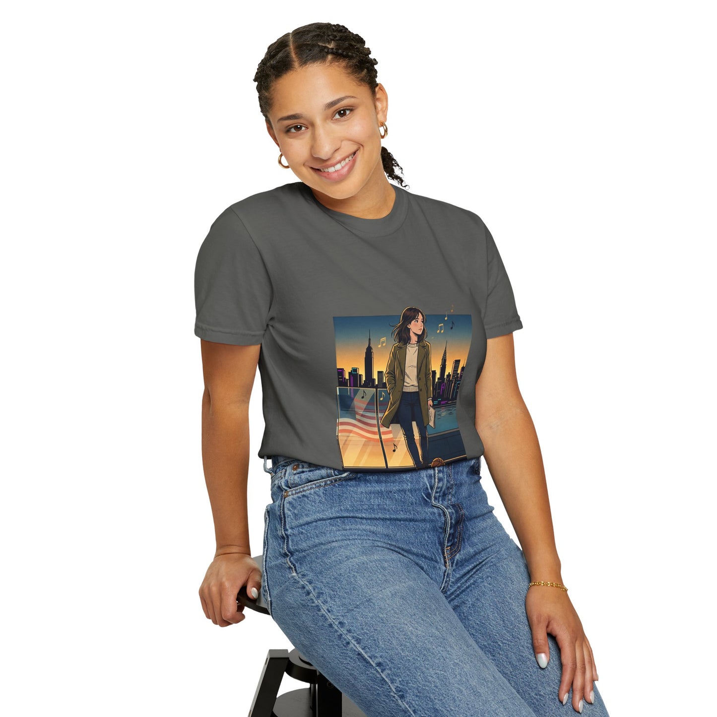 GLOBAL ENERGY: HER CITY, HER STORY— City Sunset Graphic T-Shirt