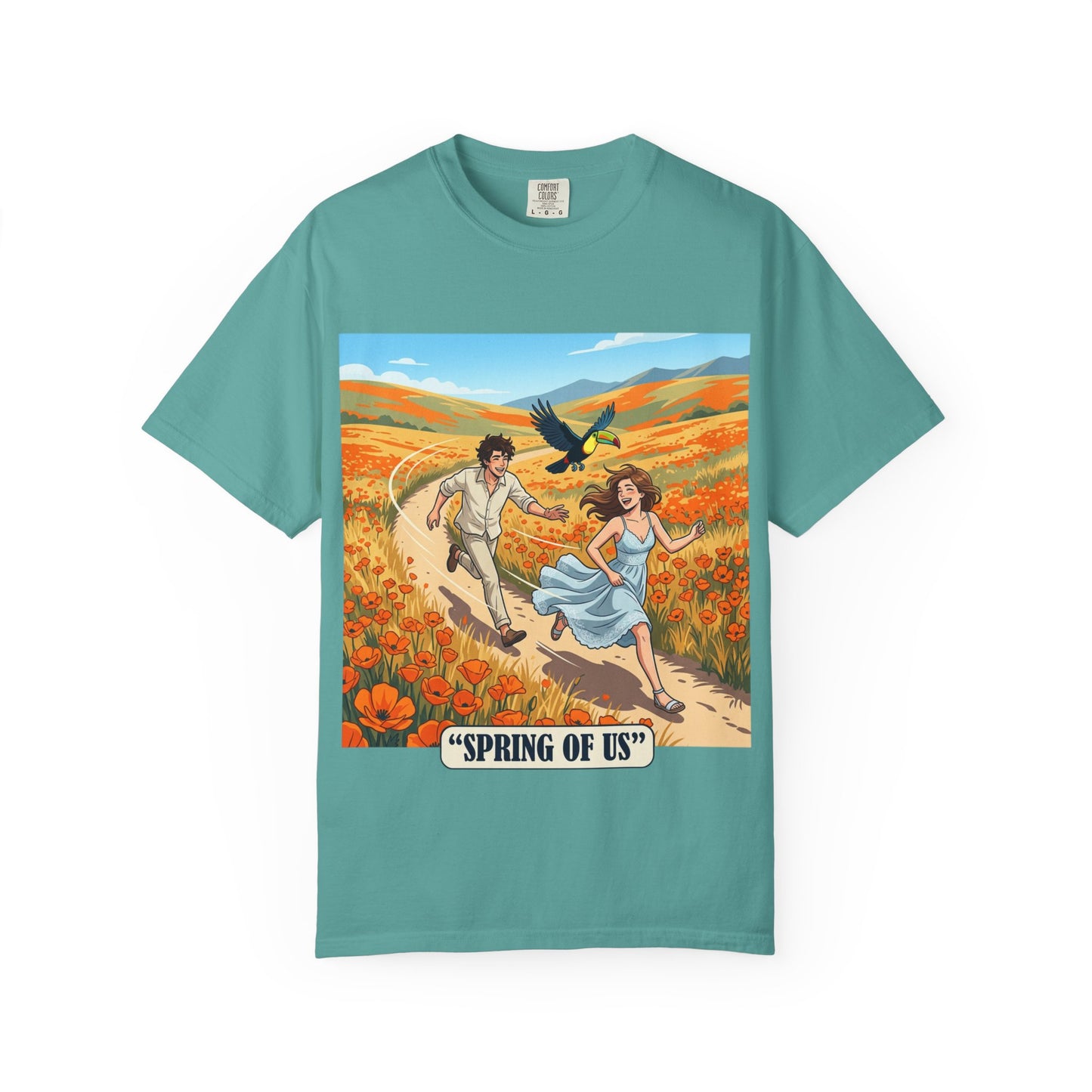 Spring of Us T-Shirt — Romantic Field Illustration Tee