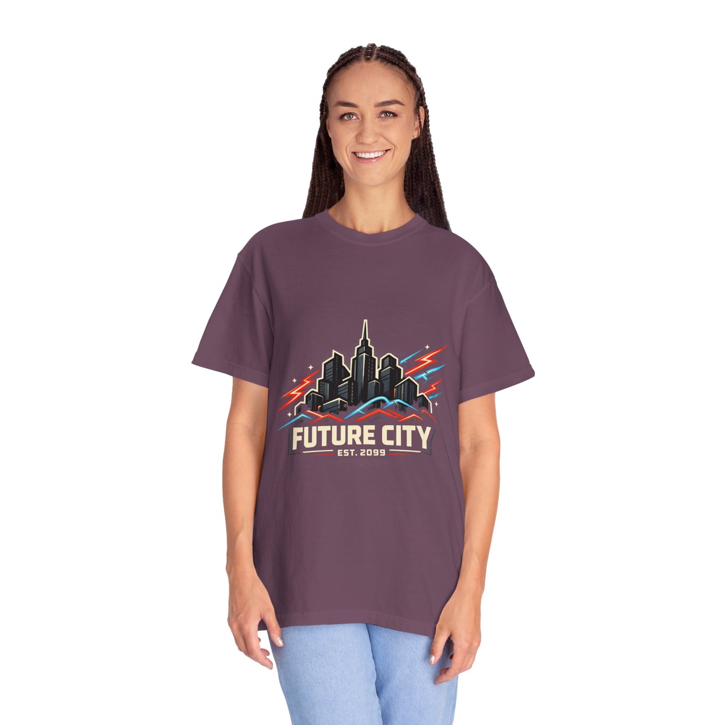 Future City T-Shirt — Retro Skyline Graphic Tee