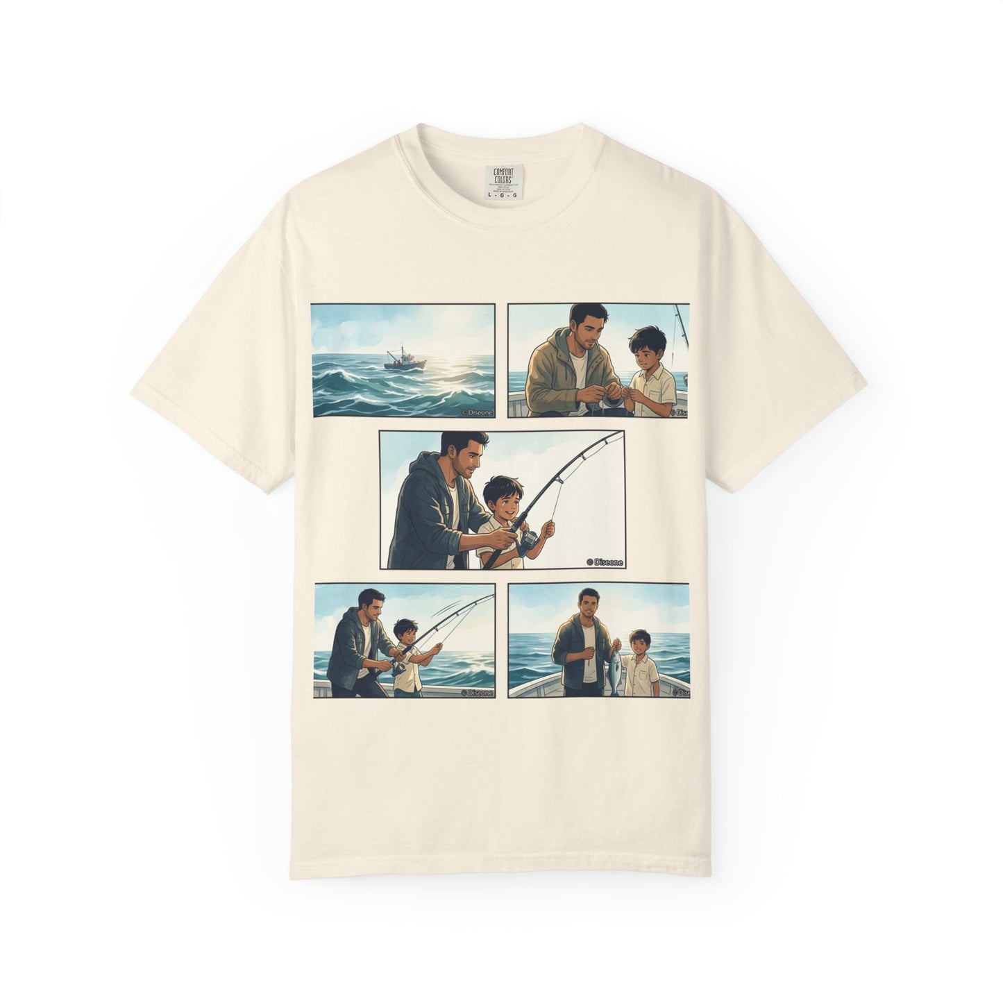 MORNING TIDES” (FATHER & SON EDITION) T-Shirt — Dad & Son Beach Fishing Graphic Tee
