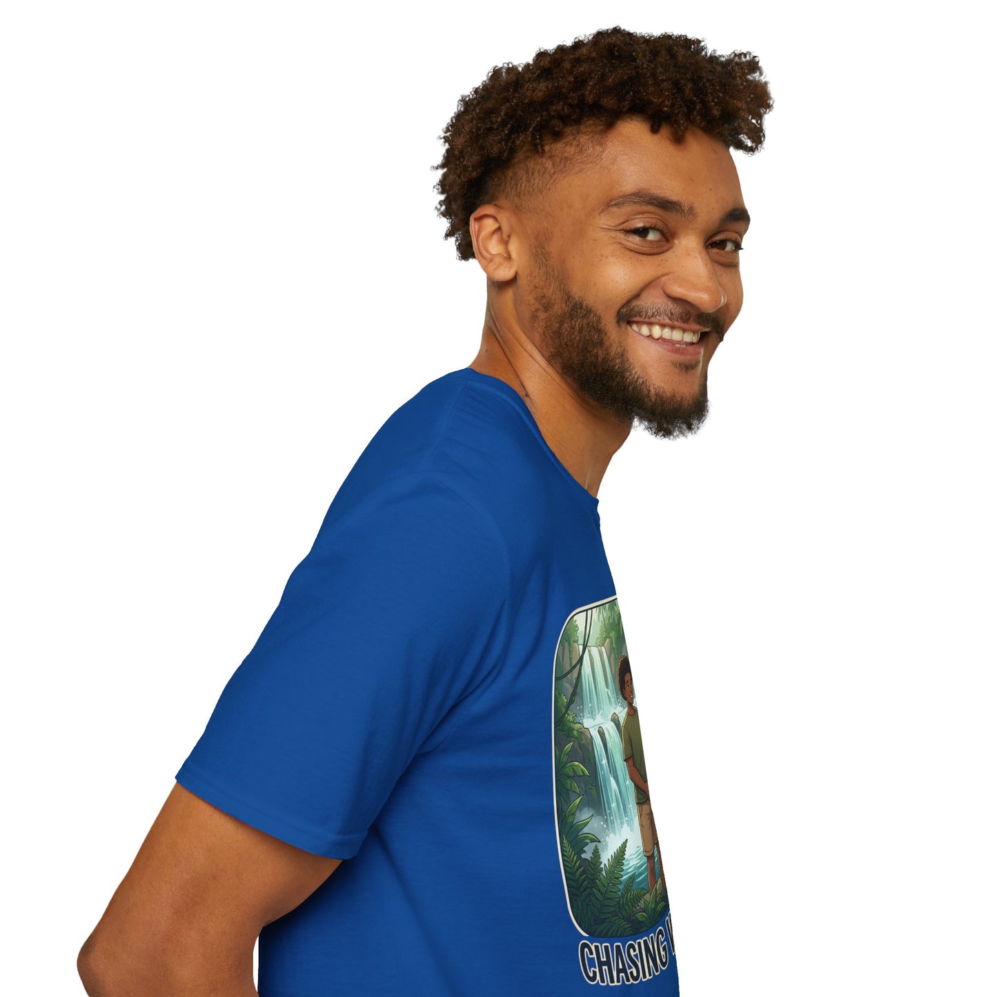 Chasing Waterfalls T-Shirt — Couple Adventure Graphic Tee