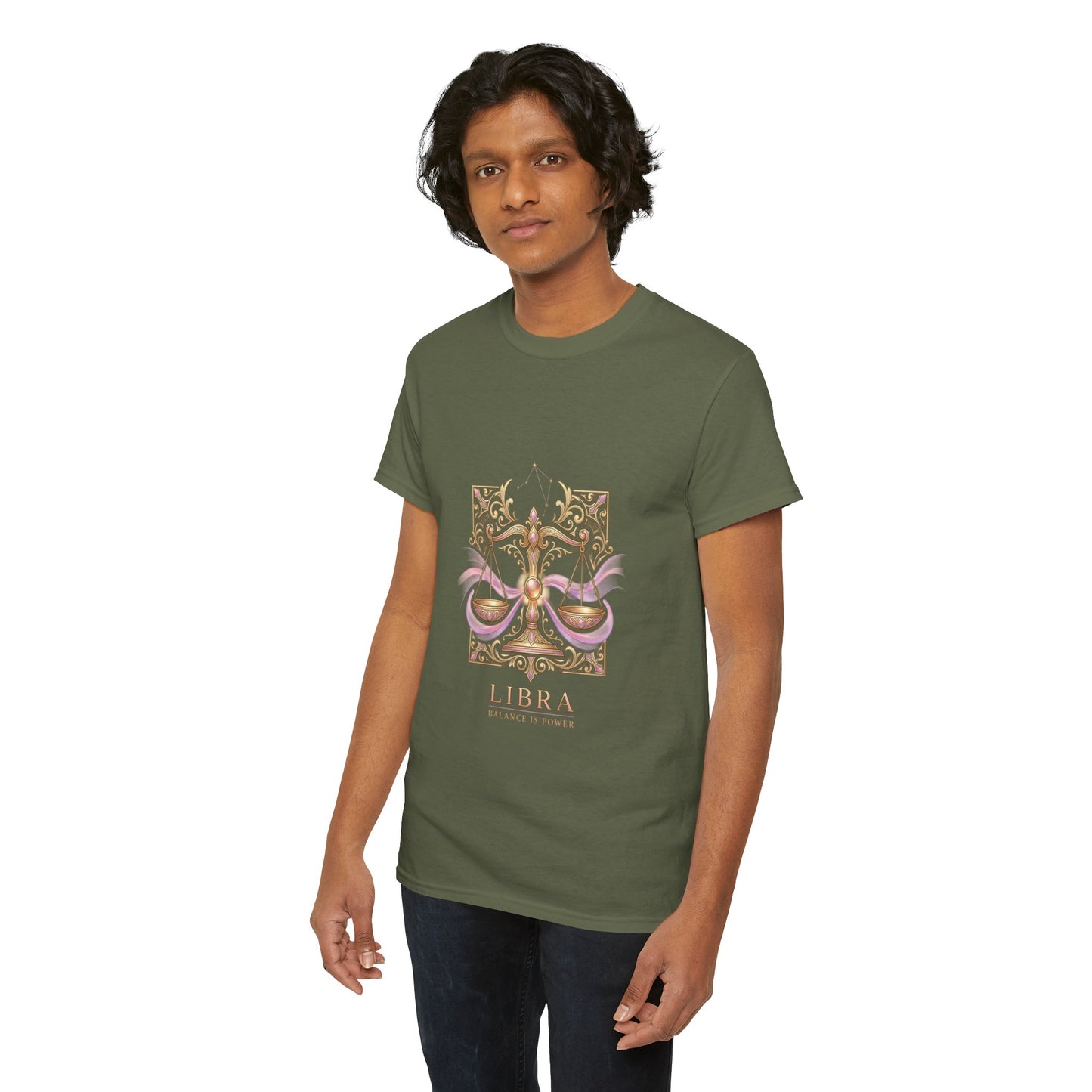 Libra Scales T‑Shirt — Zodiac Balance Is Power Tee