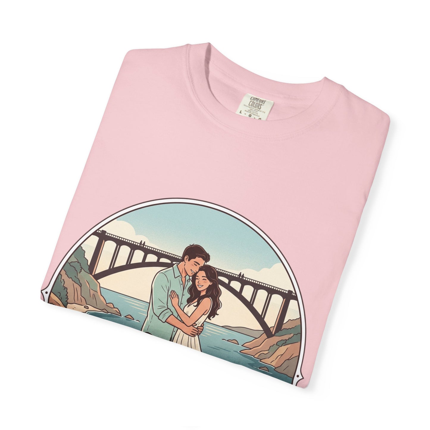 T-Shirt — Romantic Coastal Couples Tee “Some Moments Are Forever” with Dogs
