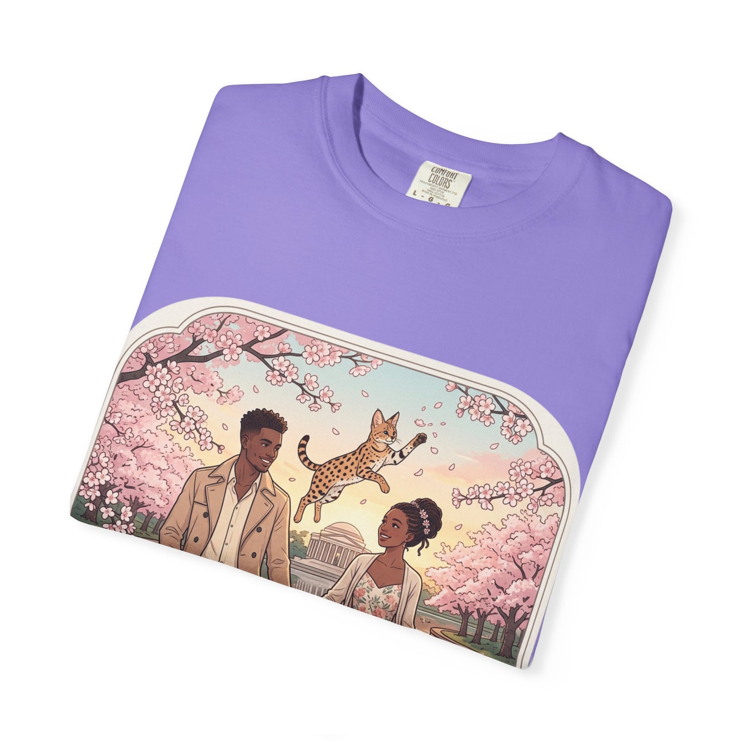 Spring of Us T-Shirt — Romantic Cherry Blossom Couple Graphic Tee
