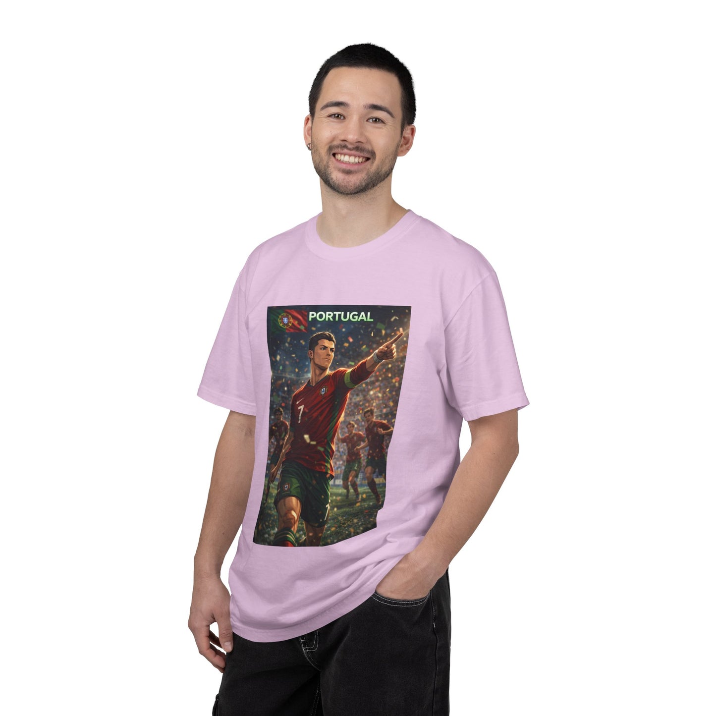 Portugal Soccer Poster T-Shirt — Cristiano Ronaldo Tribute Tee