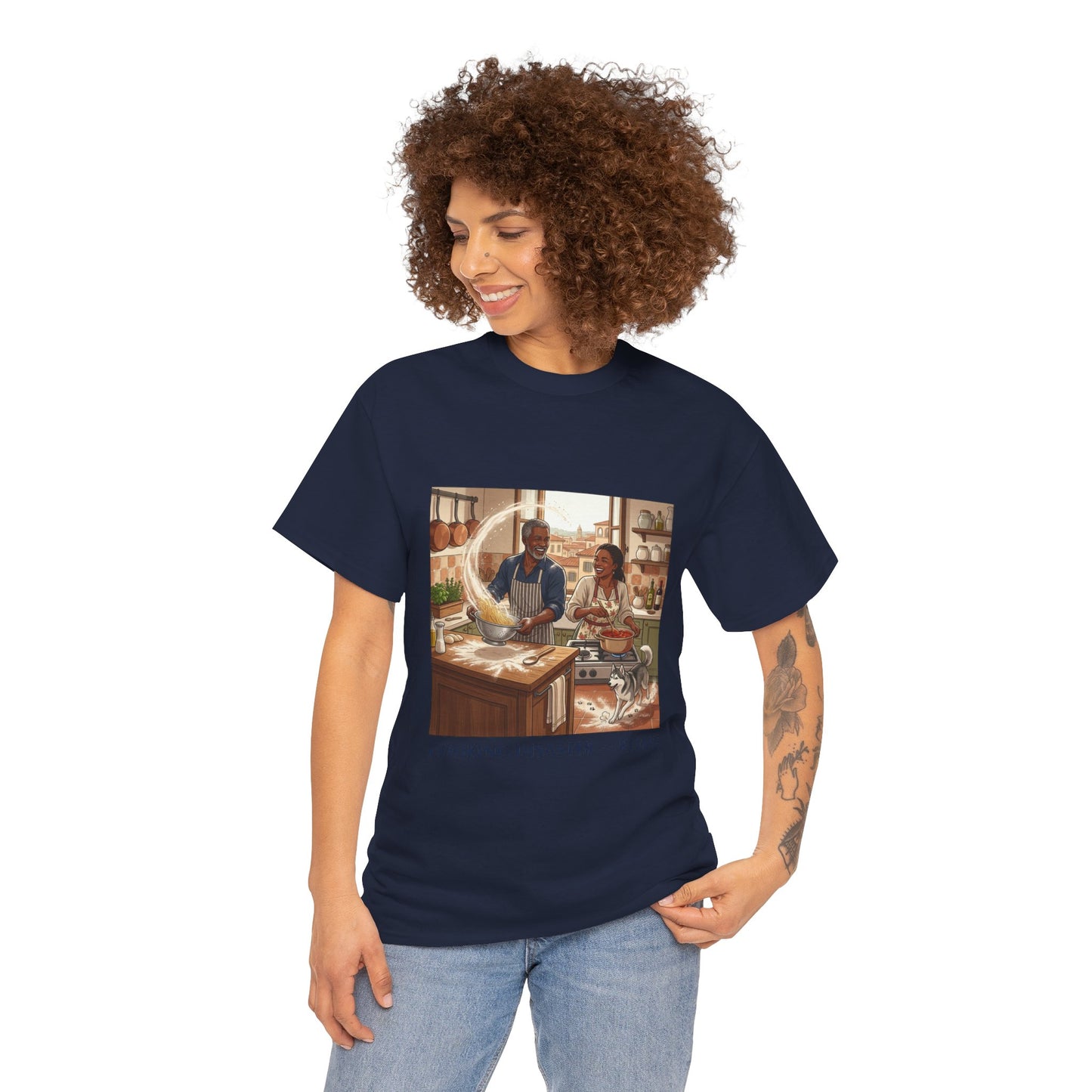 T-Shirt — 'Cooking Disaster — Rome' Illustrated Cooking Tee