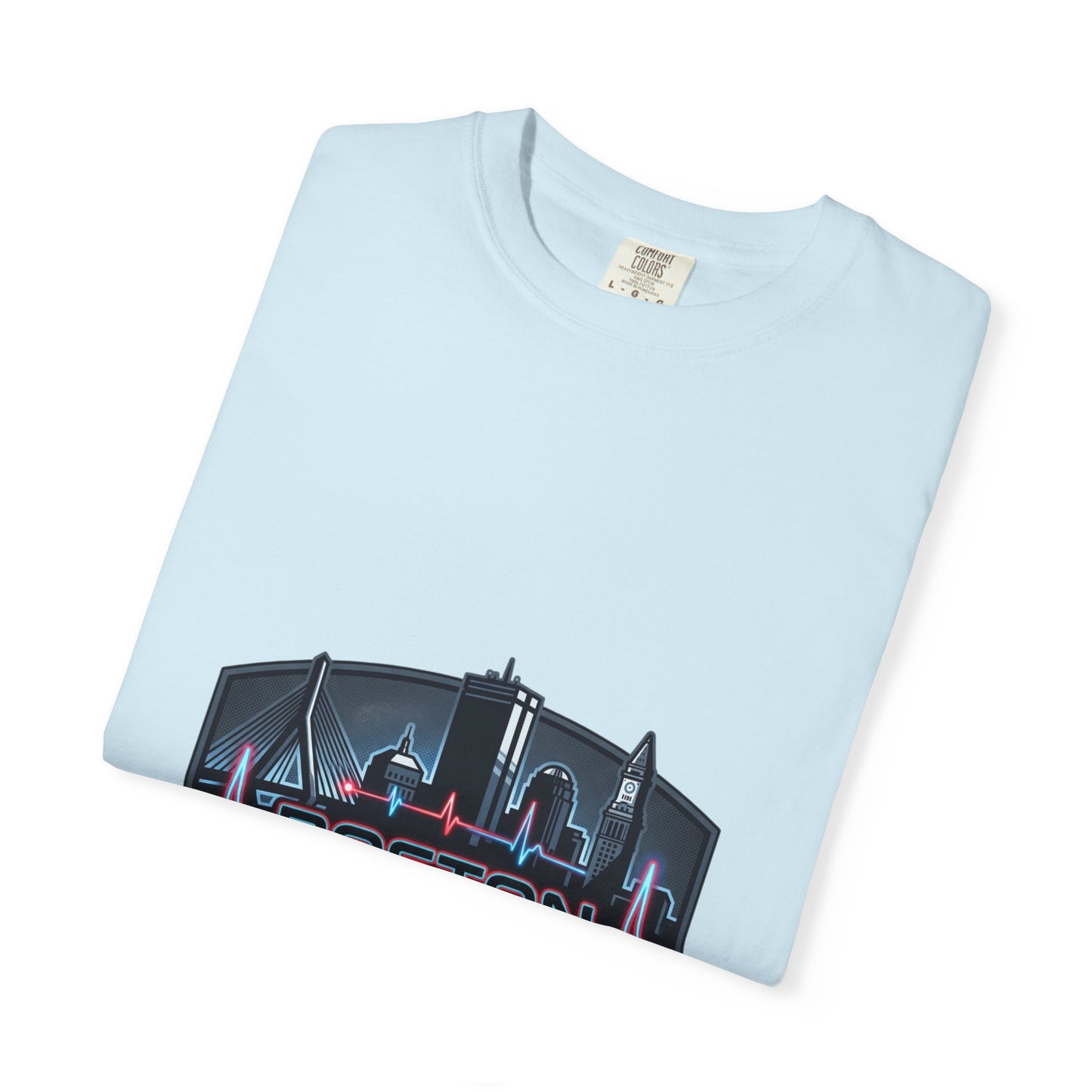 Boston Energy T-Shirt — City Skyline Neon Tee