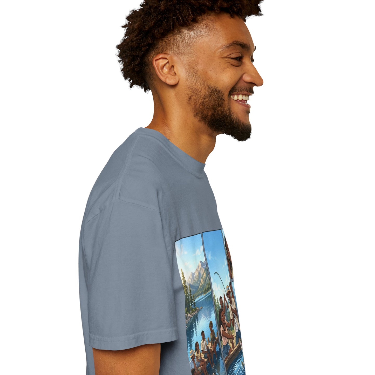 ake Tahoe Fishing Moments T-Shirt — Retro Outdoors Fishing Graphic Tee