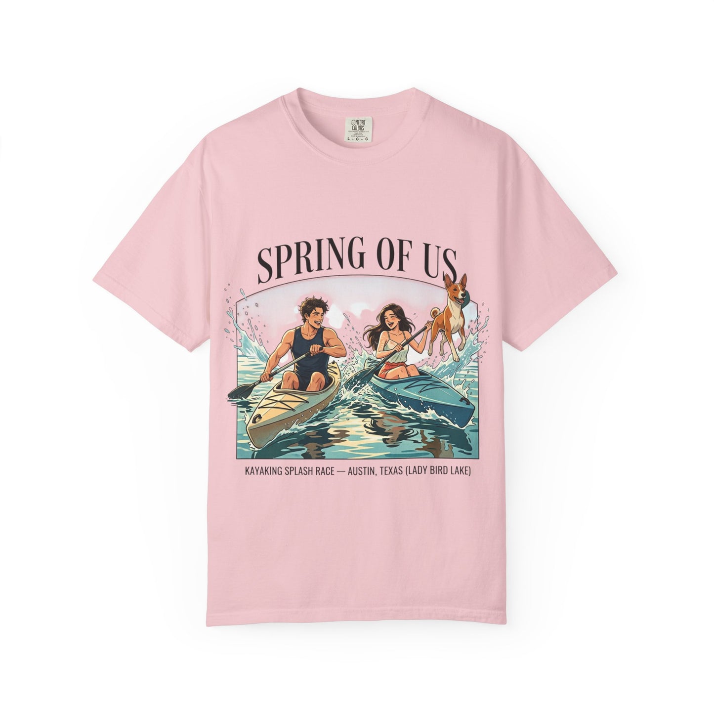 Spring of Us Kayaking T-Shirt — Retro Outdoor Adventure Tee
