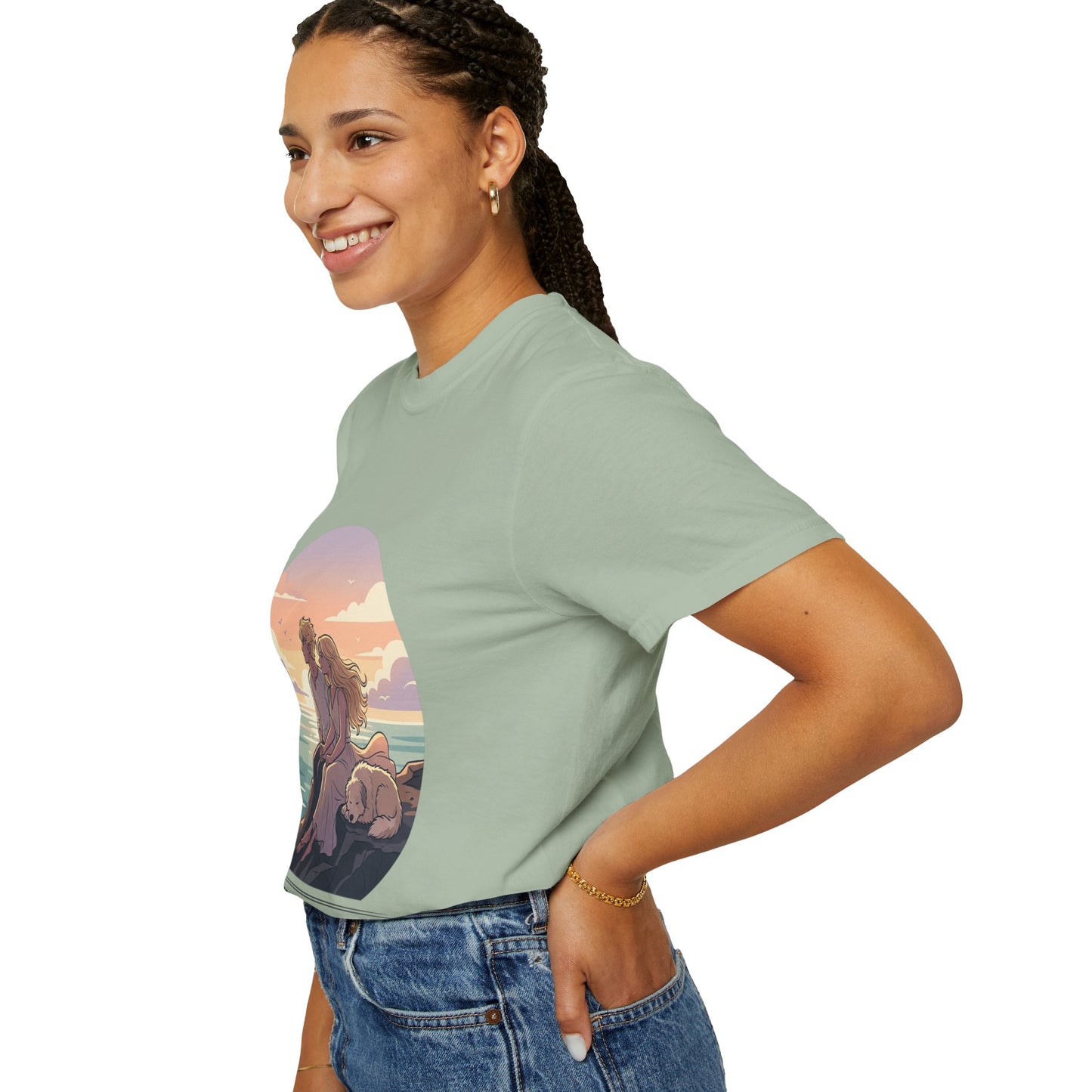 Ocean Sunset Graphic T-Shirt — "The Ocean Already Knows"