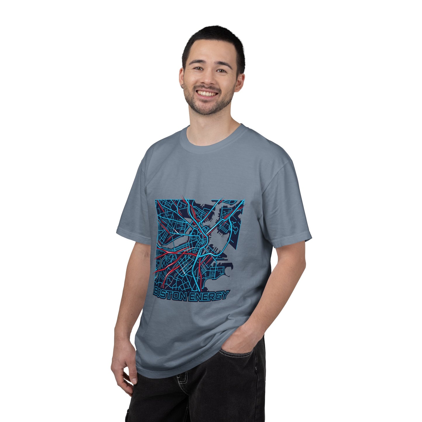 Boston Energy Map T-Shirt — City Map Graphic Tee