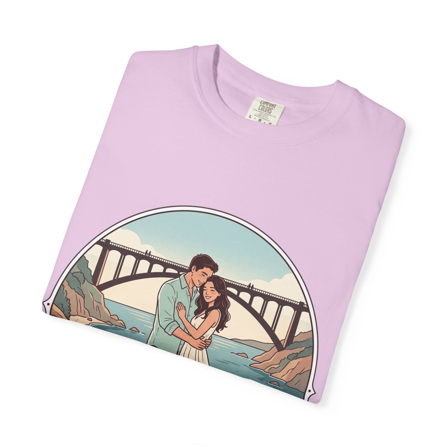 T-Shirt — Romantic Coastal Couples Tee “Some Moments Are Forever” with Dogs