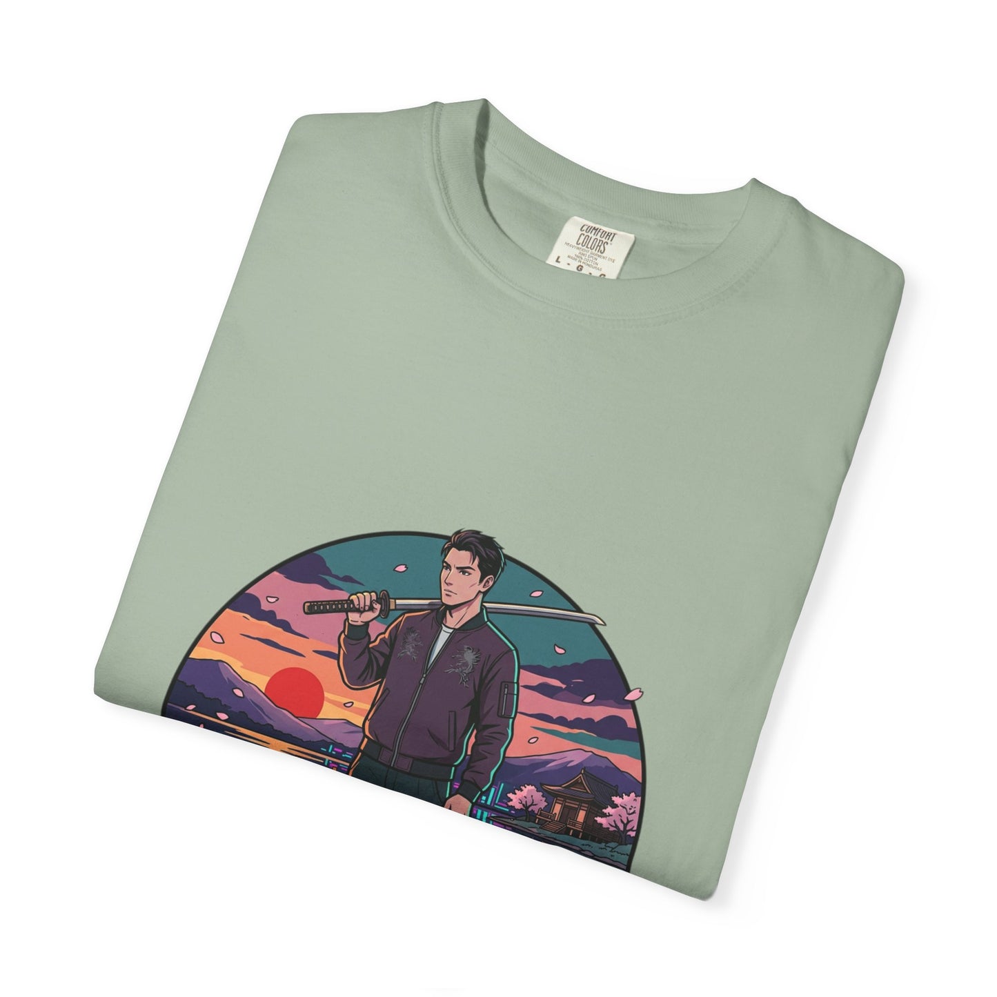 Vintage Night Harbor T-Shirt — Retro Sunset Fisherman Graphic Tee
