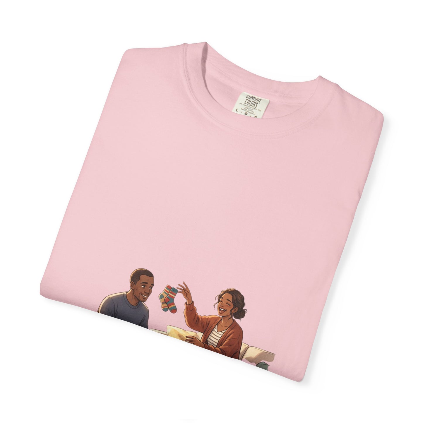 Picnic Cheers T-Shirt — Vintage Couple & Dog Illustration Tee