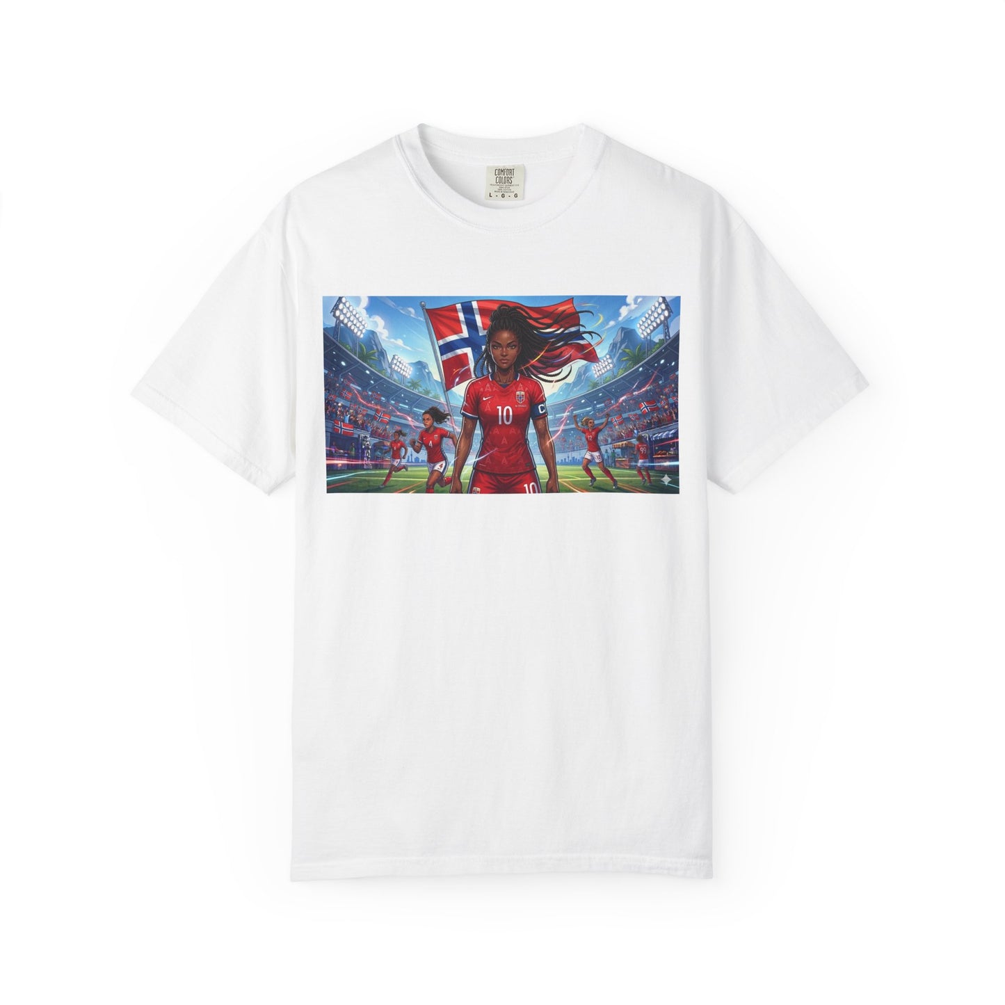 COMMANDER Norway – Female Unisex Garment-Dyed T-shirt