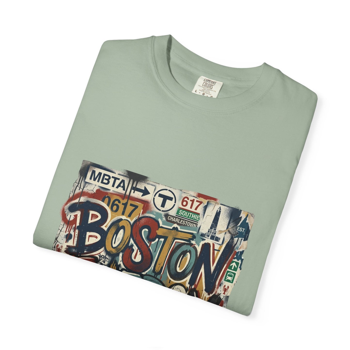 Boston Energy T-Shirt — Graffiti Cityscape Tee