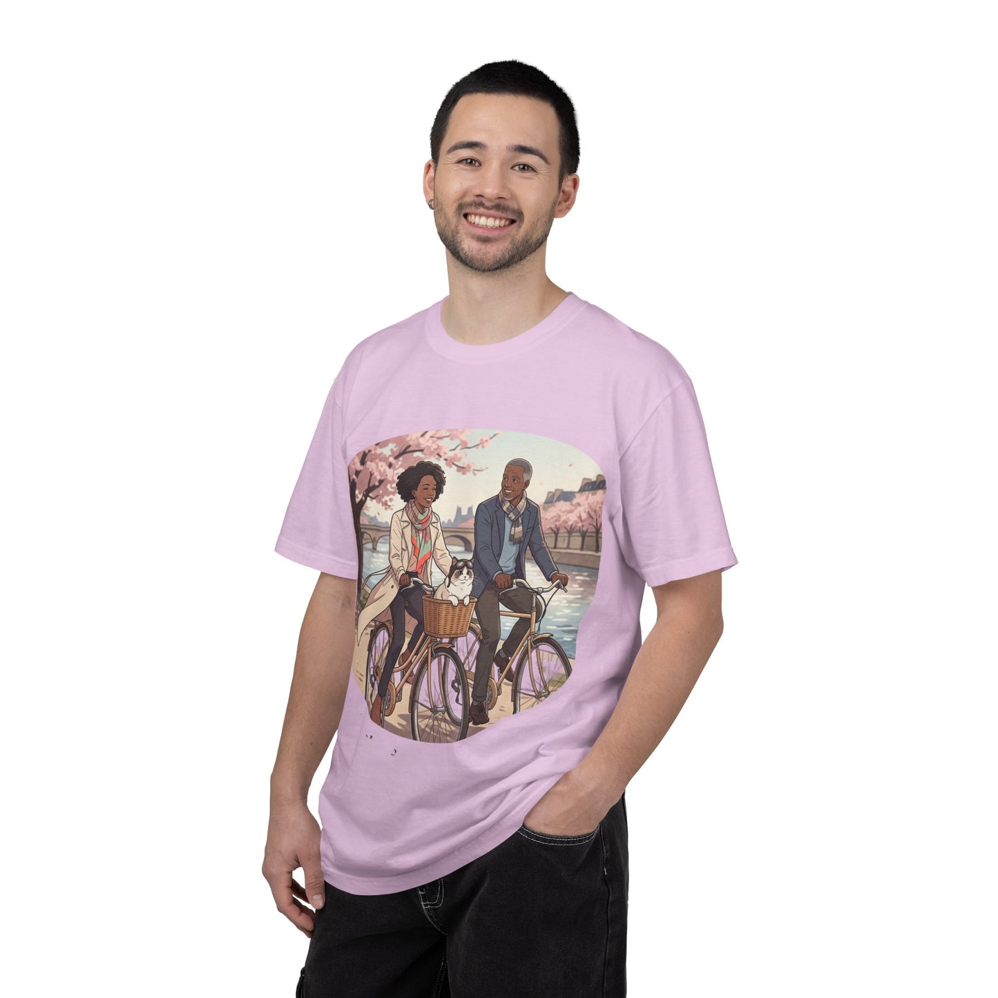 Couples Cherry Blossom Bike Ride T-Shirt