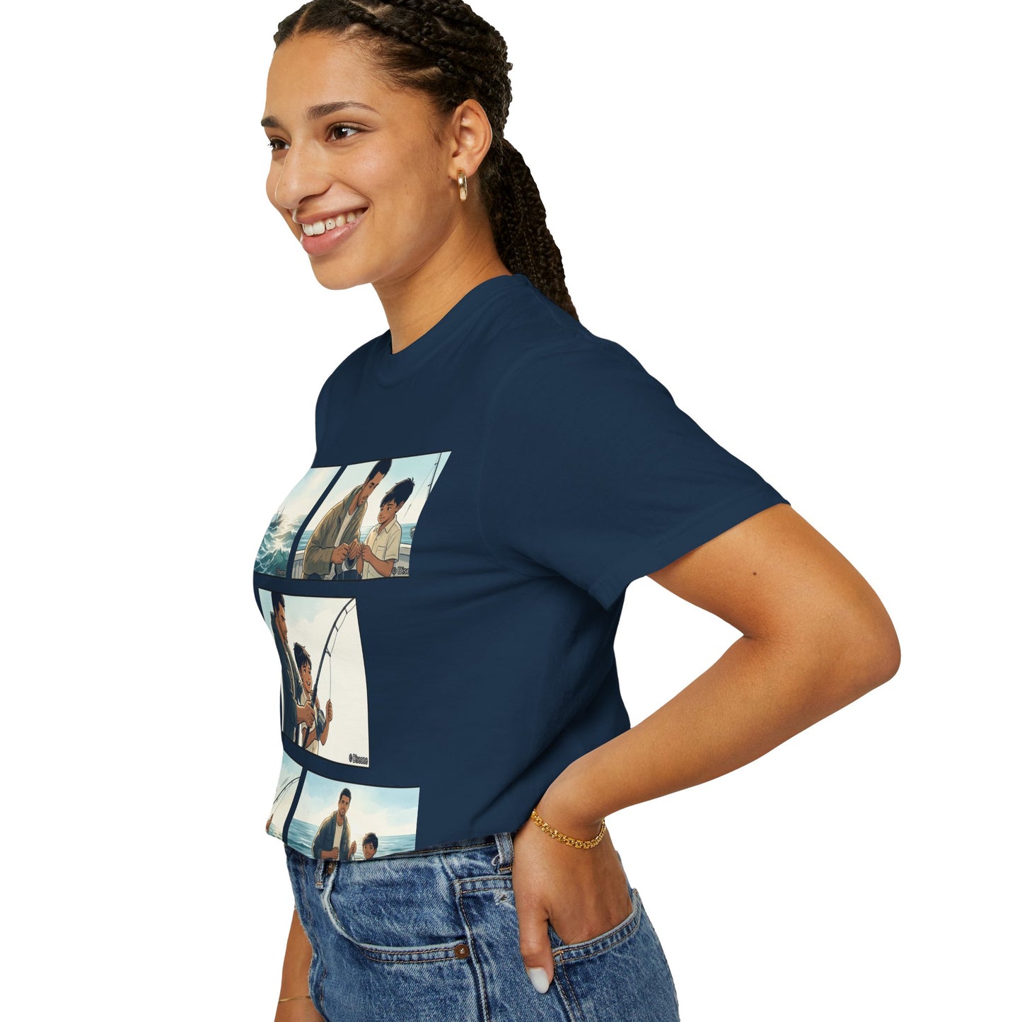 MORNING TIDES” (FATHER & SON EDITION) T-Shirt — Dad & Son Beach Fishing Graphic Tee