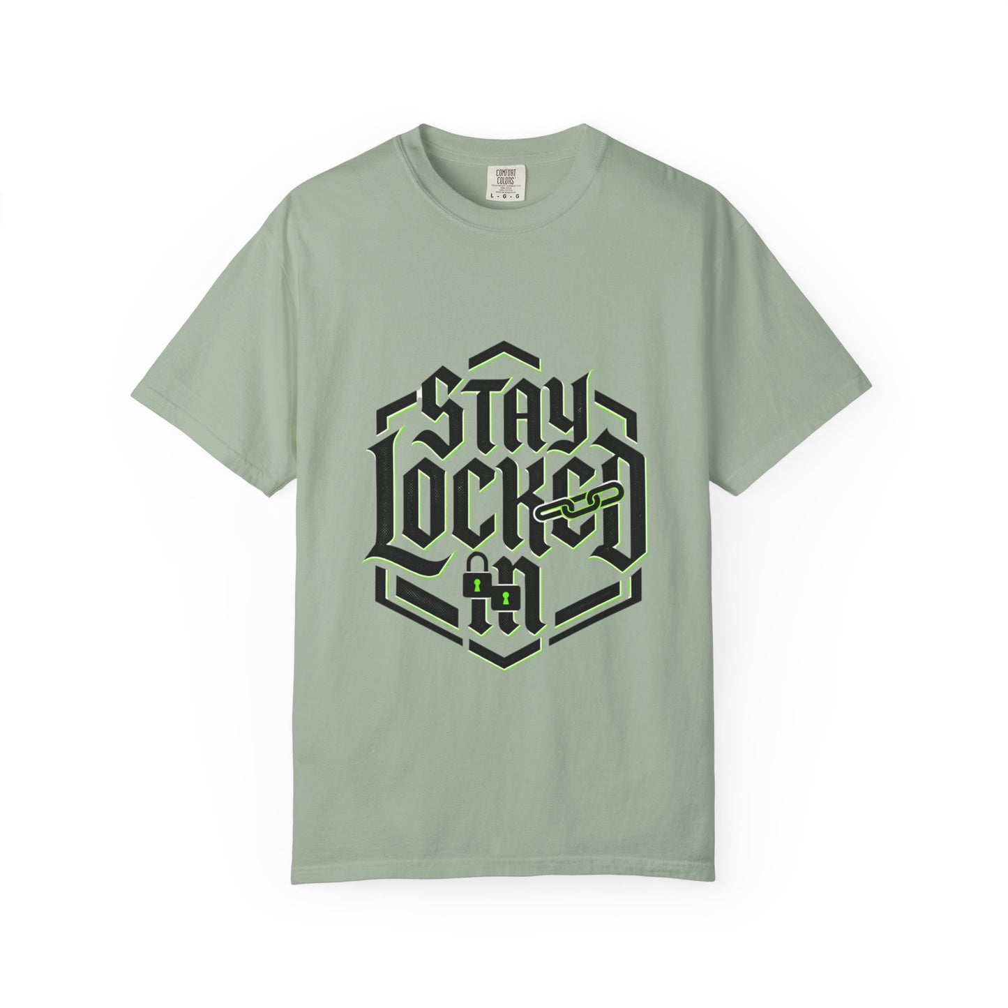 Stay Locked T-Shirt — Hexagonal Streetwear Graphic Tee