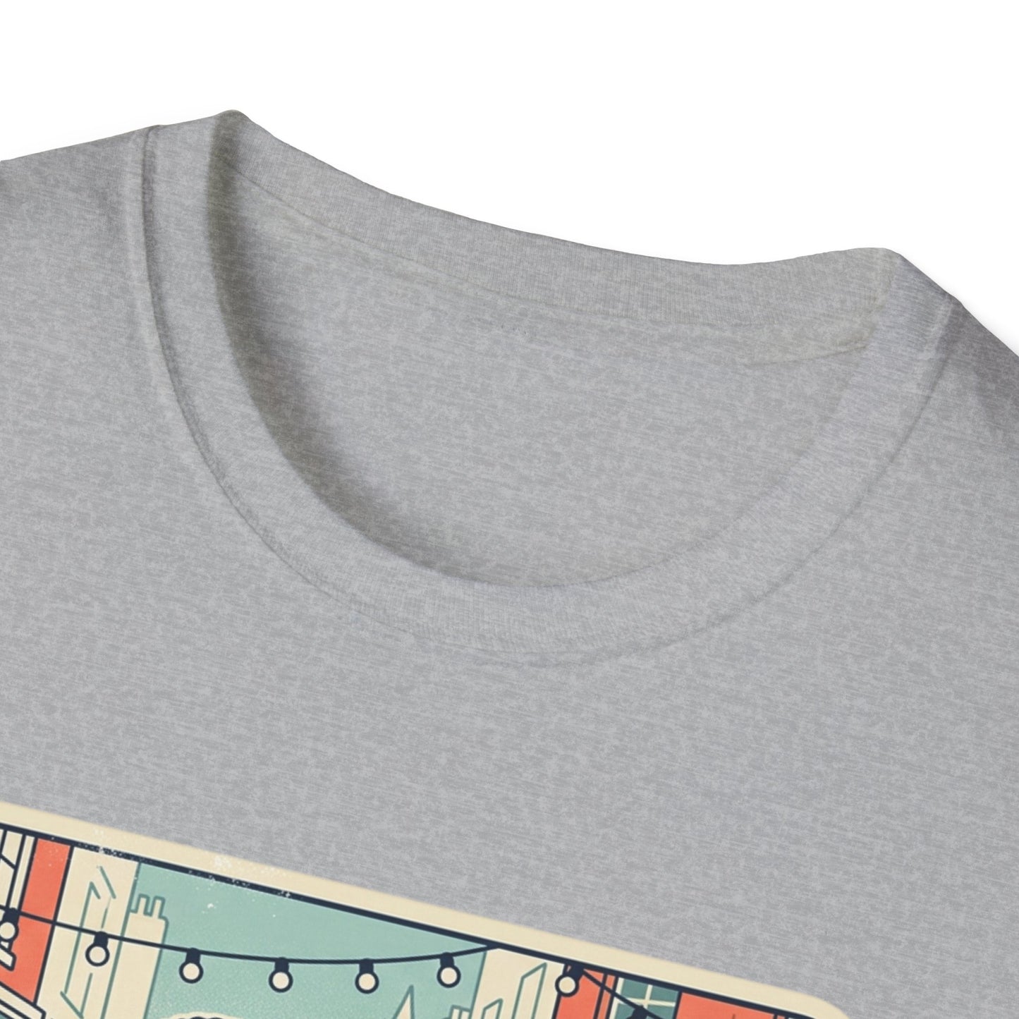 Flower Market Date — London T-Shirt — Retro Couple Floral Market Graphic Tee