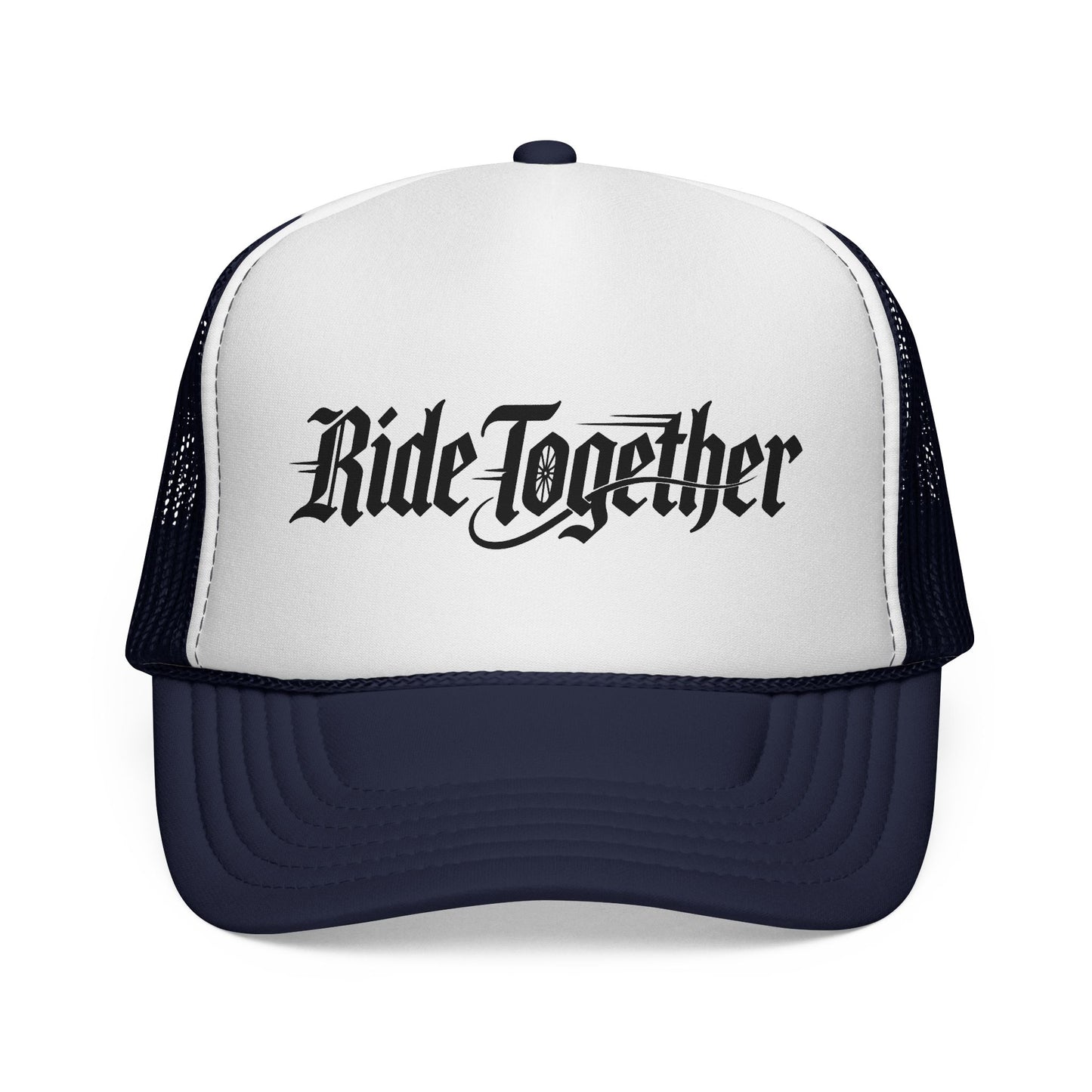 Ride Together Trucker Hat — Retro Motorcycle Biker Cap