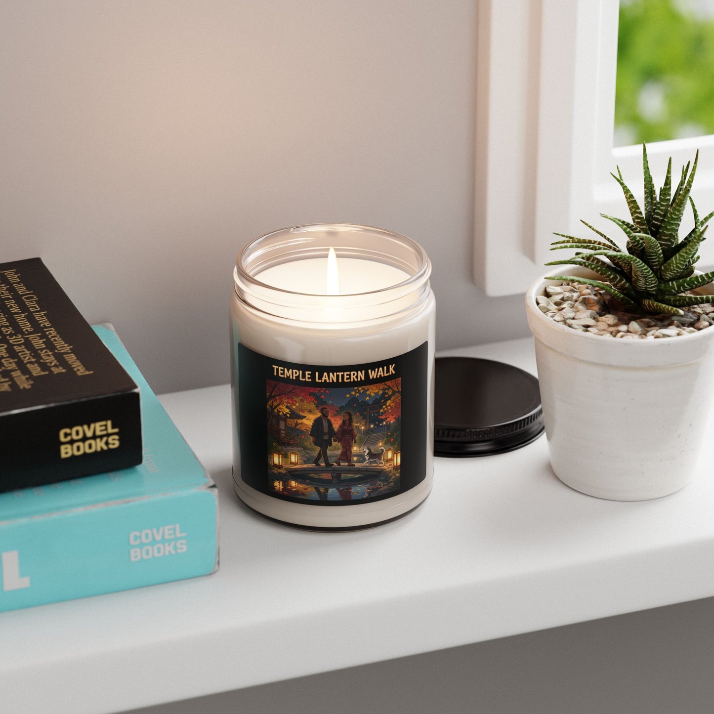 Temple Lantern Walk Scented Soy Candle — 9oz Autumn Evening Aromatherapy Jar