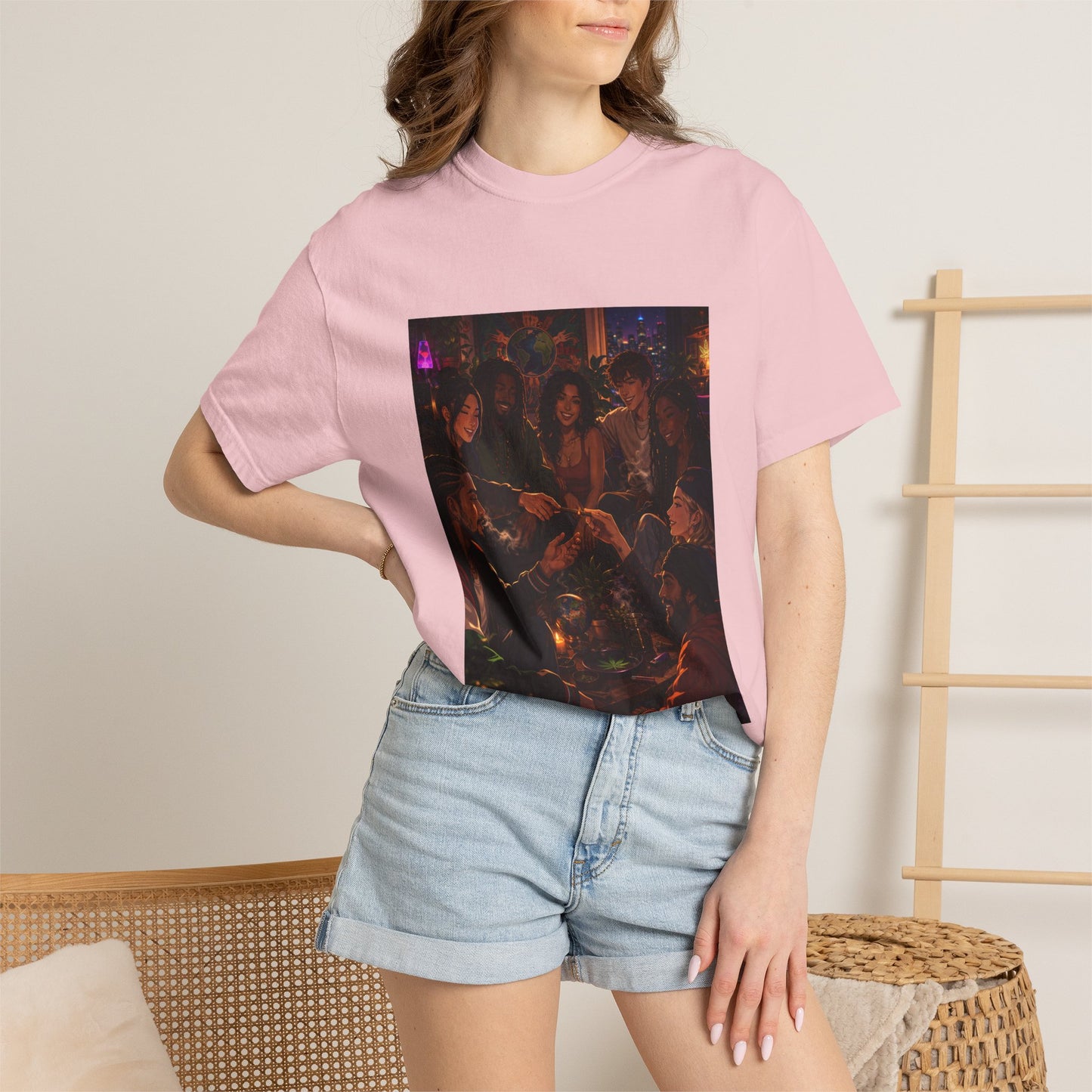 OUR MEMORIES - Vintage Night Party Scene T-Shirt