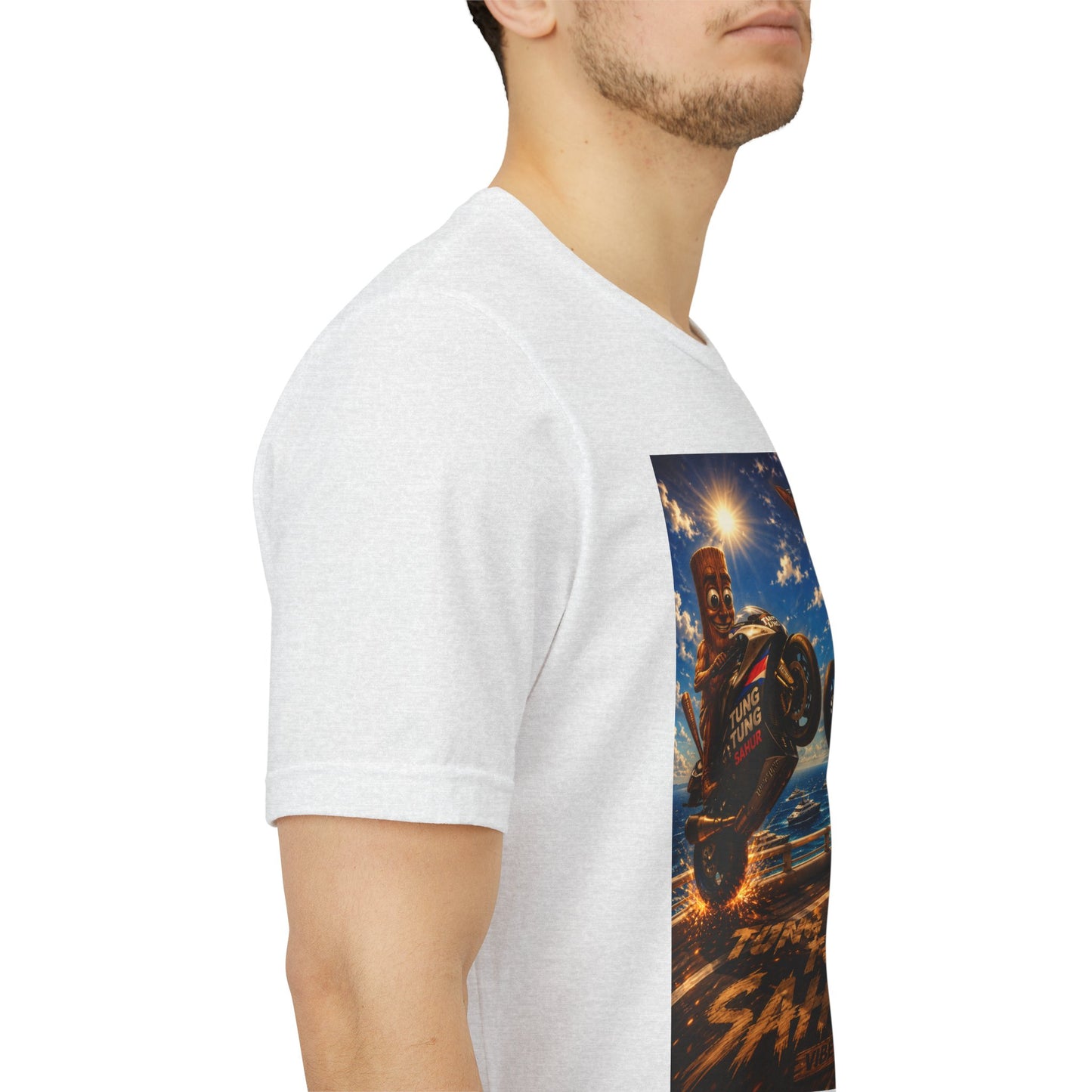Motorcycle Stunt Tee — Sahara Riders Graphic T-Shirt