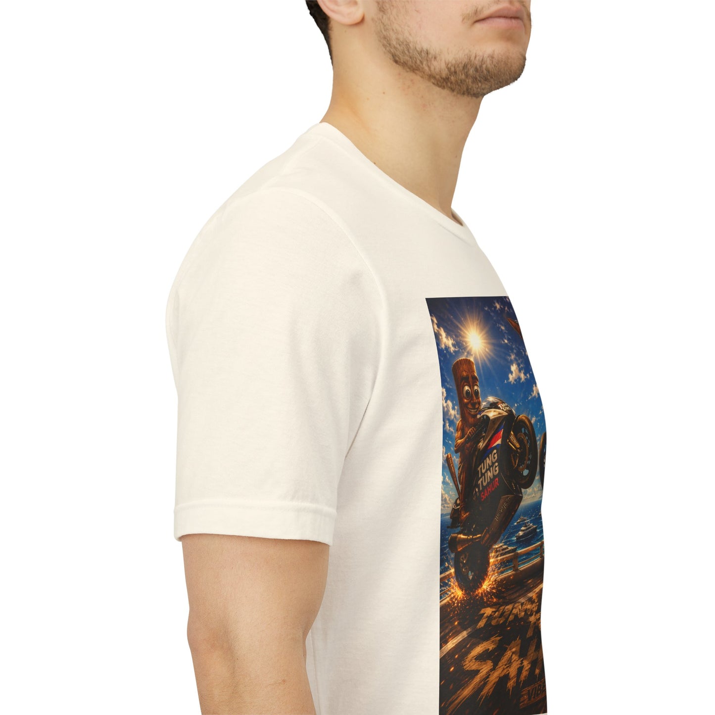 Motorcycle Stunt Tee — Sahara Riders Graphic T-Shirt