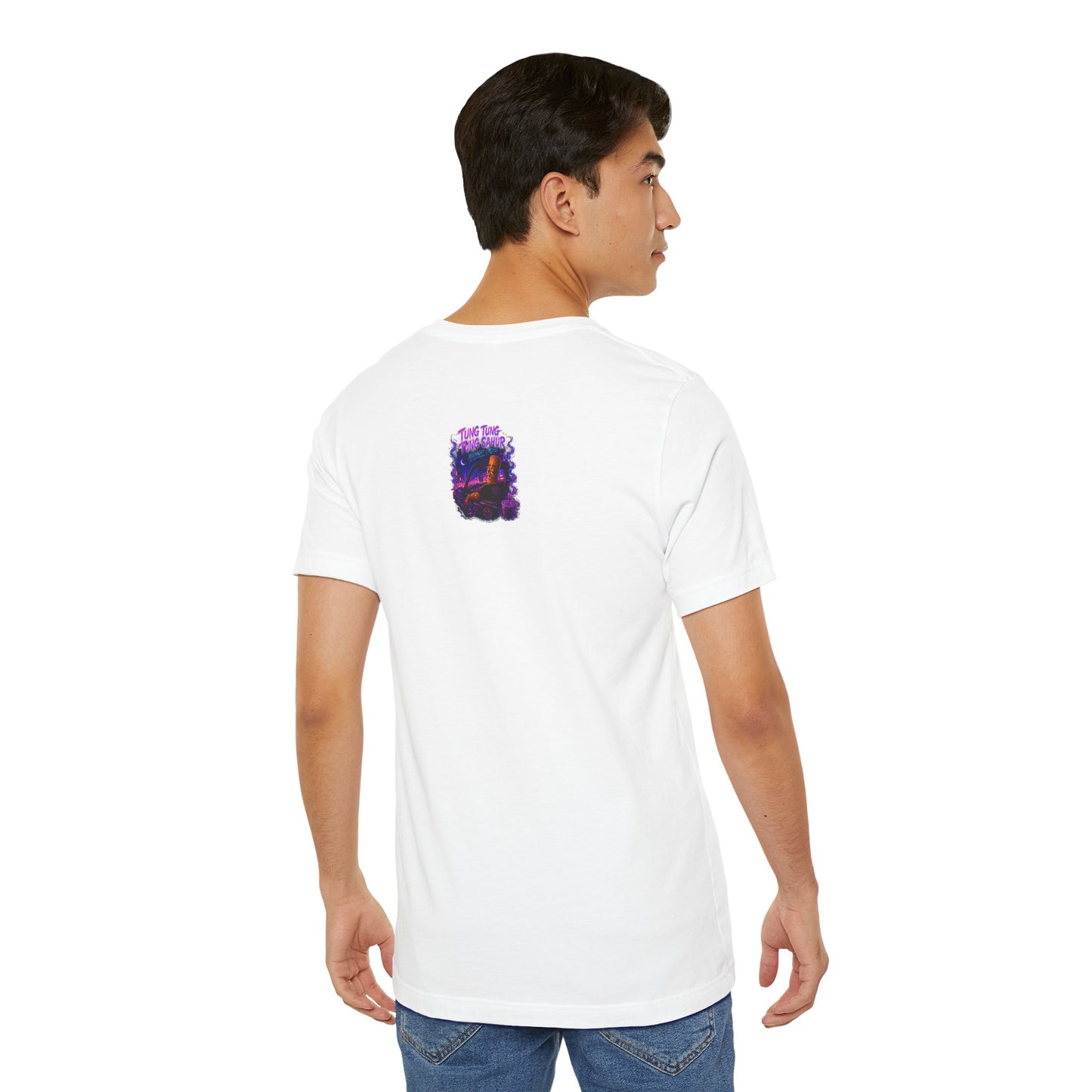 Tung Tung Tung Sahur Who Ride Like Us T-Shirt — Night Cruise Vaporwave Graphic Tee