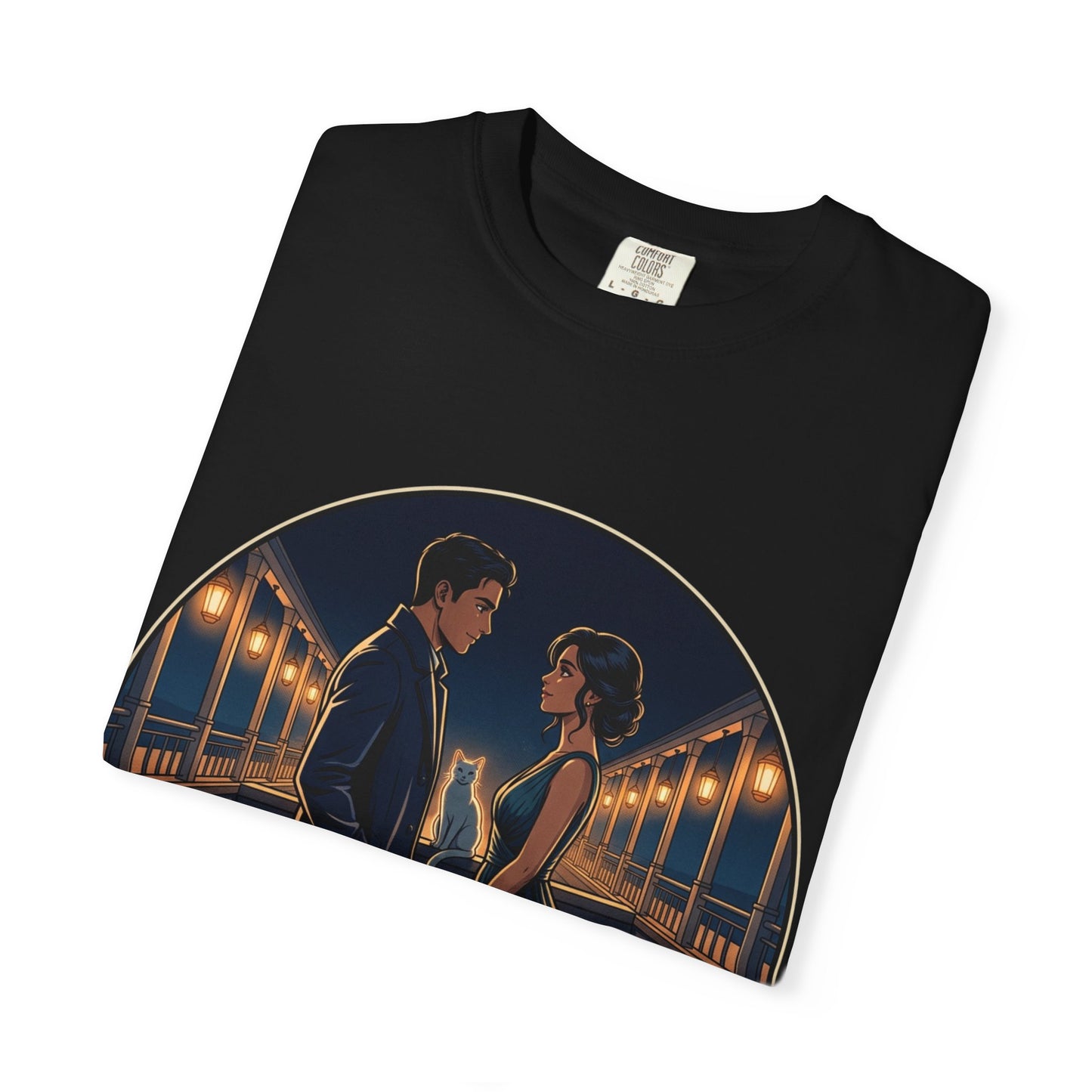 Romantic Night Stroll T-Shirt — "Even in the Quiet... We Shine" Graphic Tee