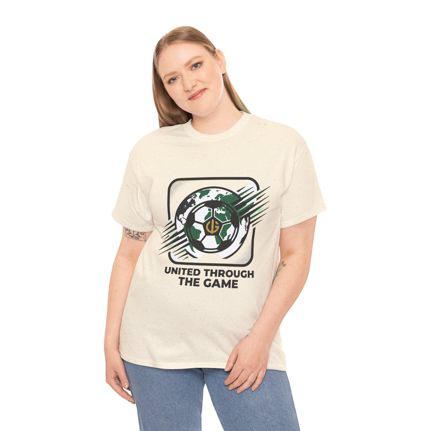 Soccer T-Shirt — "United Through the Game" Graphic Tee