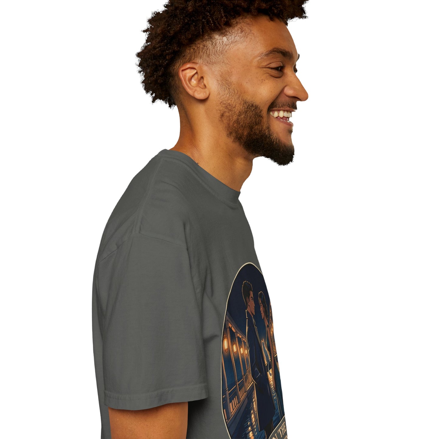 Romantic Night Stroll T-Shirt — "Even in the Quiet... We Shine" Graphic Tee