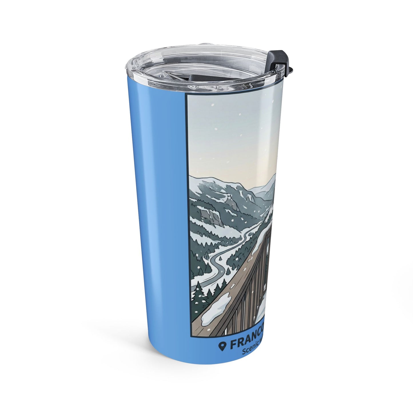 20oz Winter Scenic Tumbler —Travel Cup